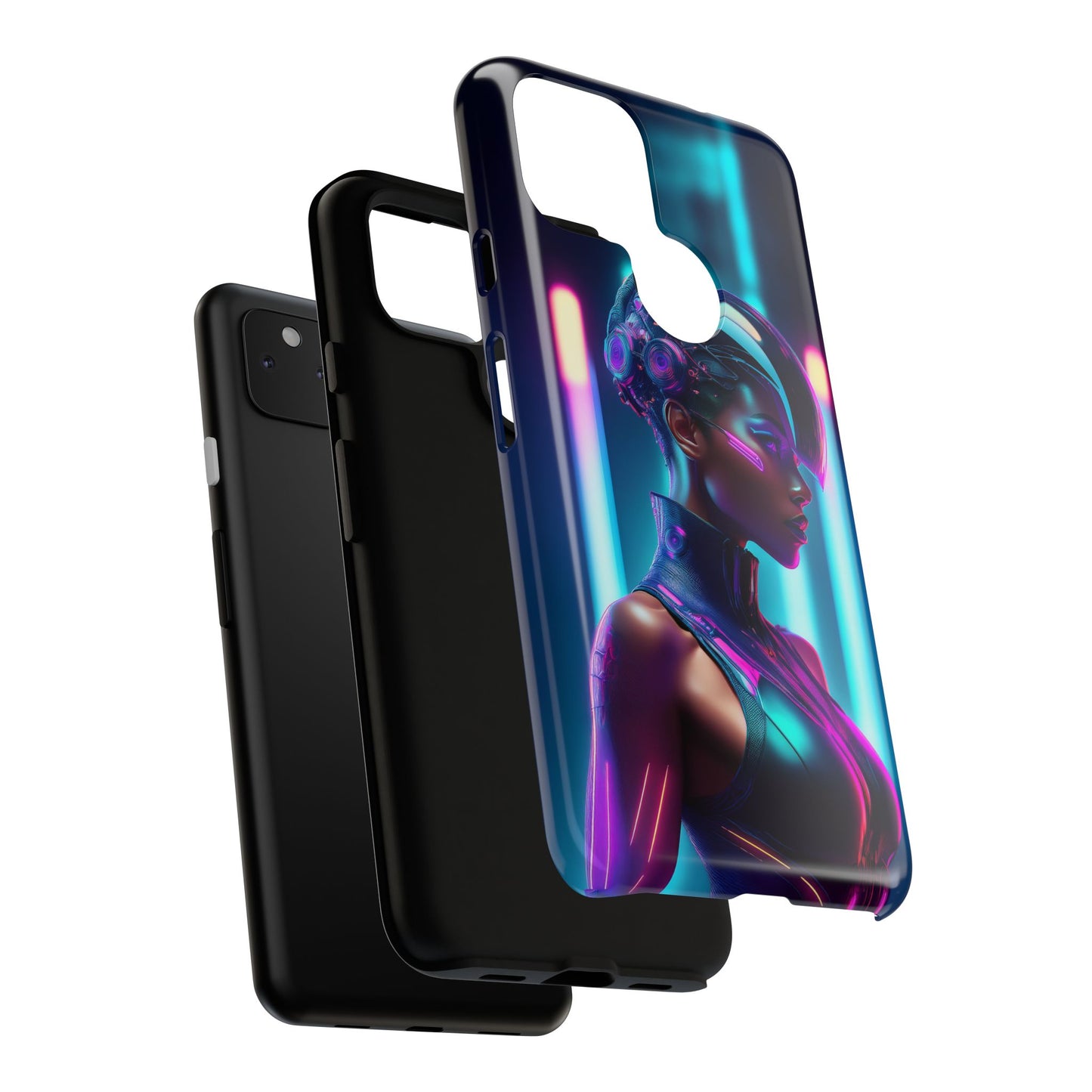 Futuristic Cyberpunk Female Cell Phone Case 021