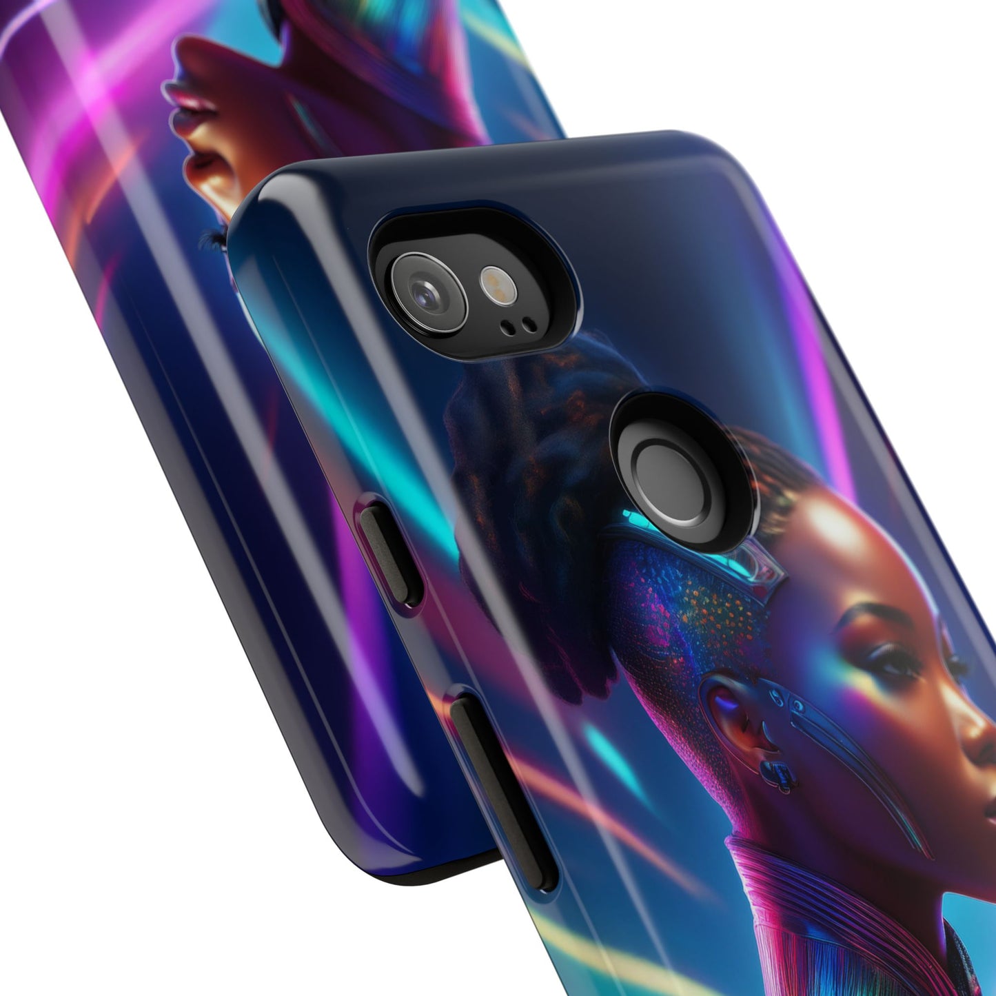 Futuristic Cyberpunk Female Cell Phone Case 014