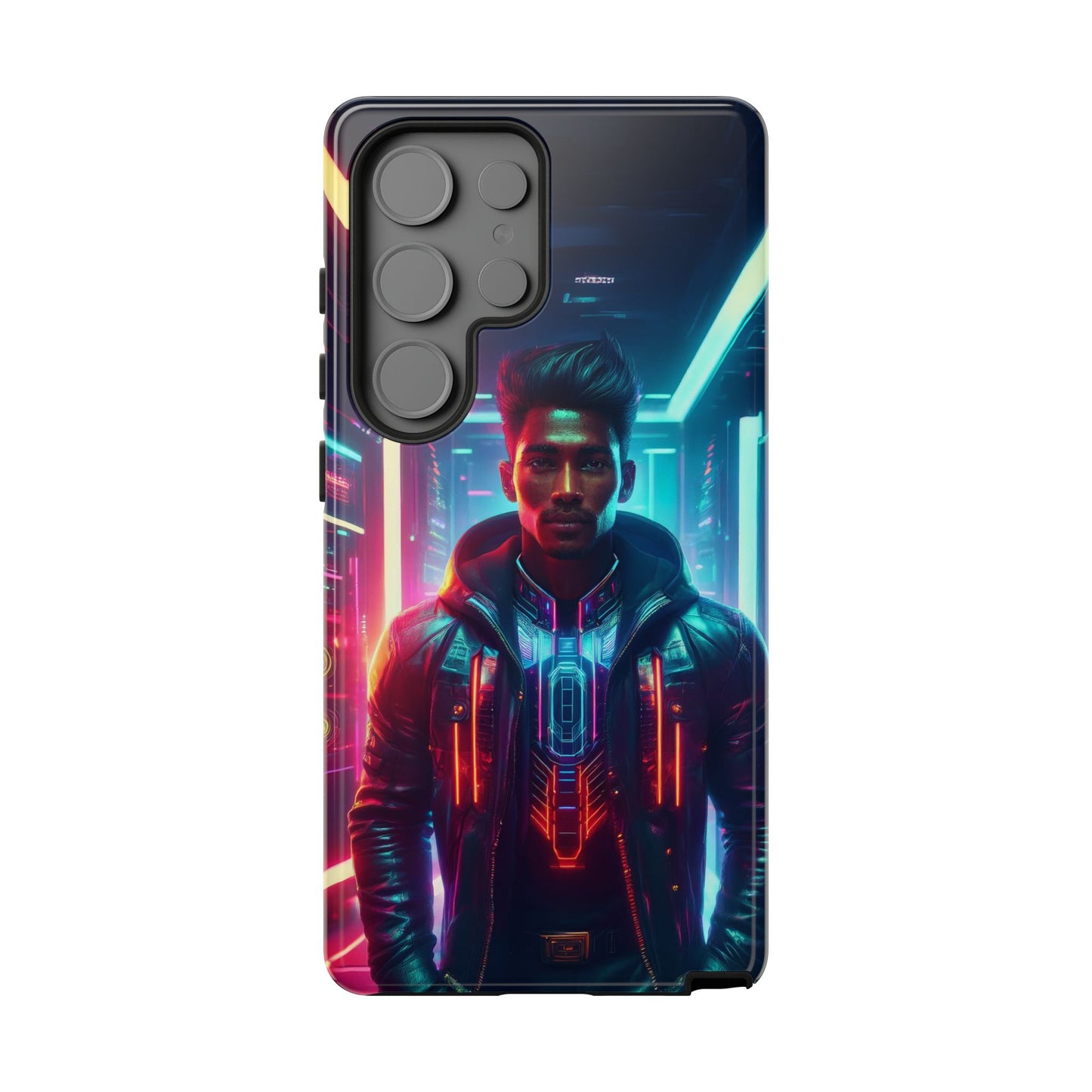 Futuristic Cyberpunk Male Cell Phone Case 001