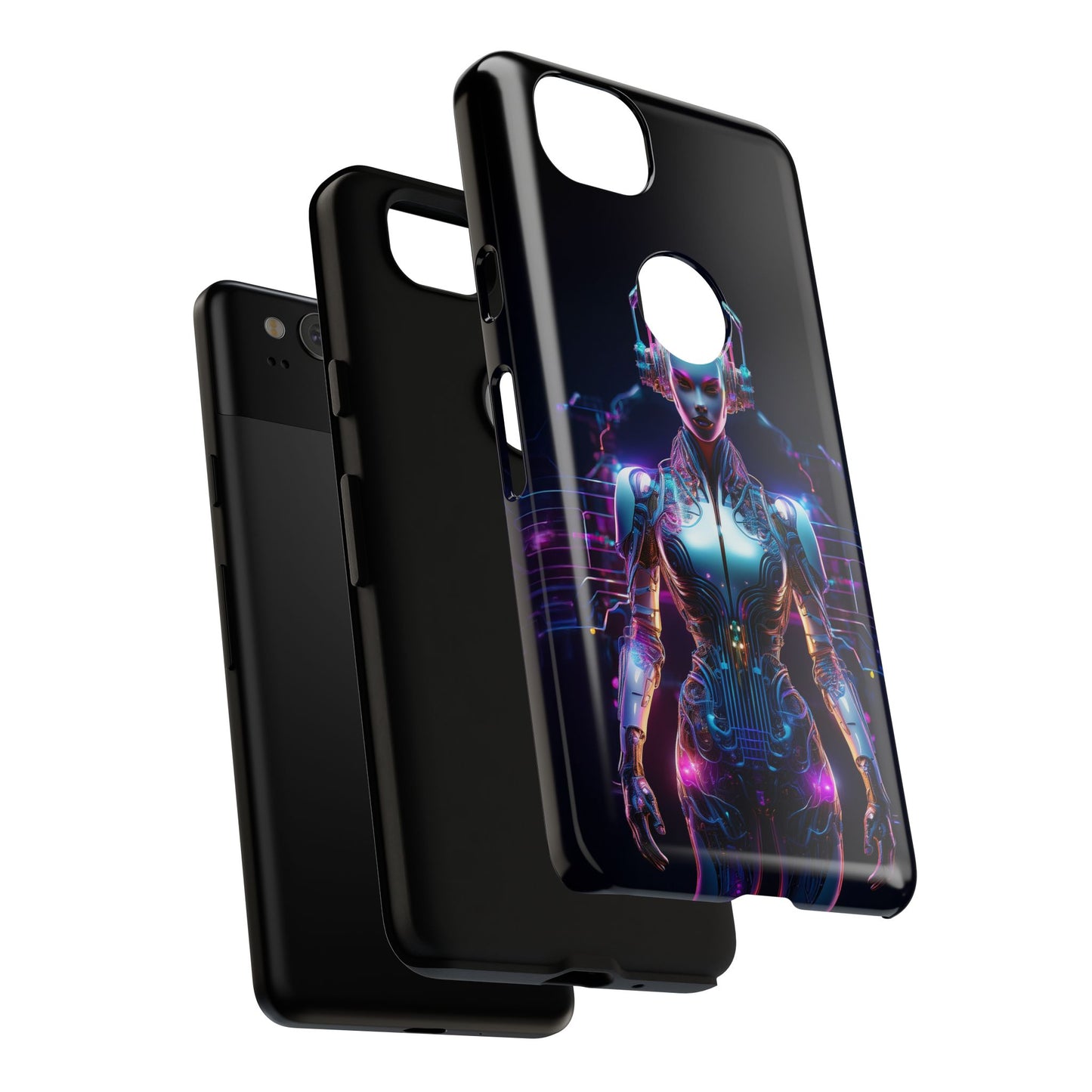 Futuristic Human Android Hybrid Cell Phone Case 001