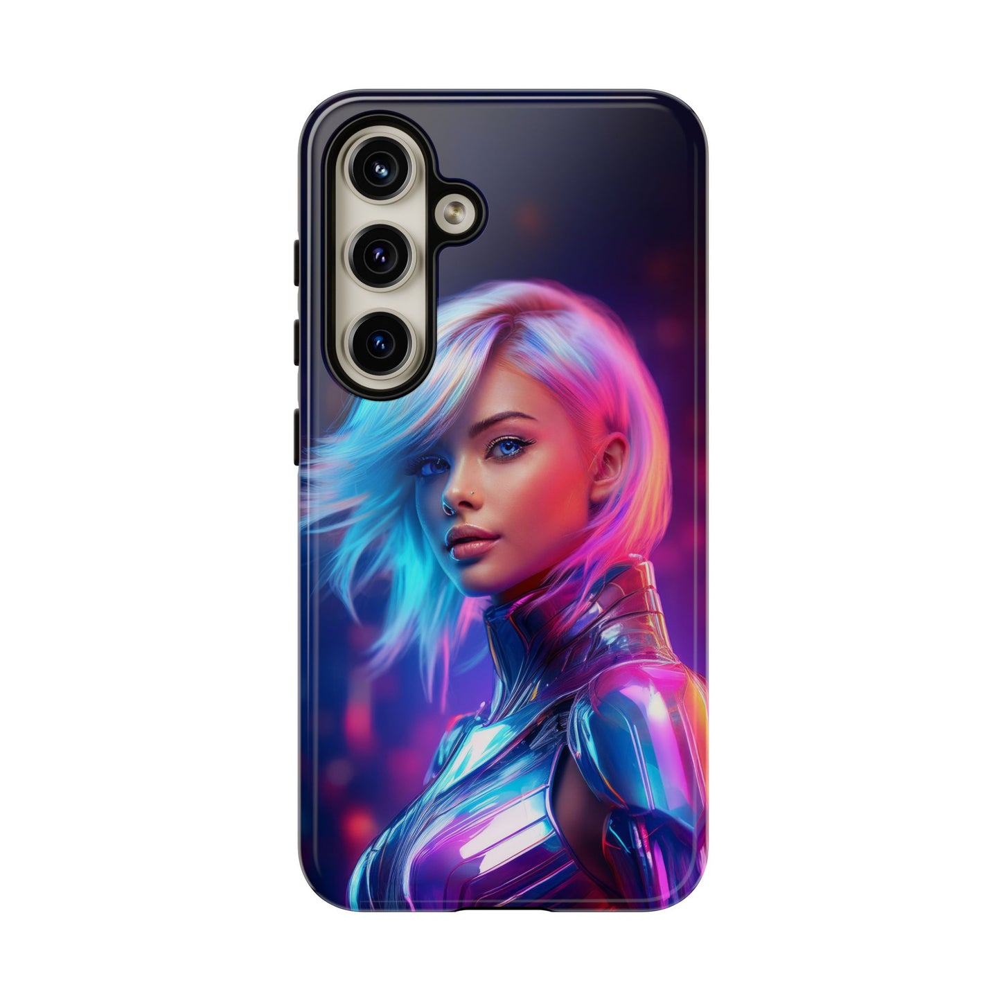 Futuristic Cyberpunk Female Cell Phone Case 028