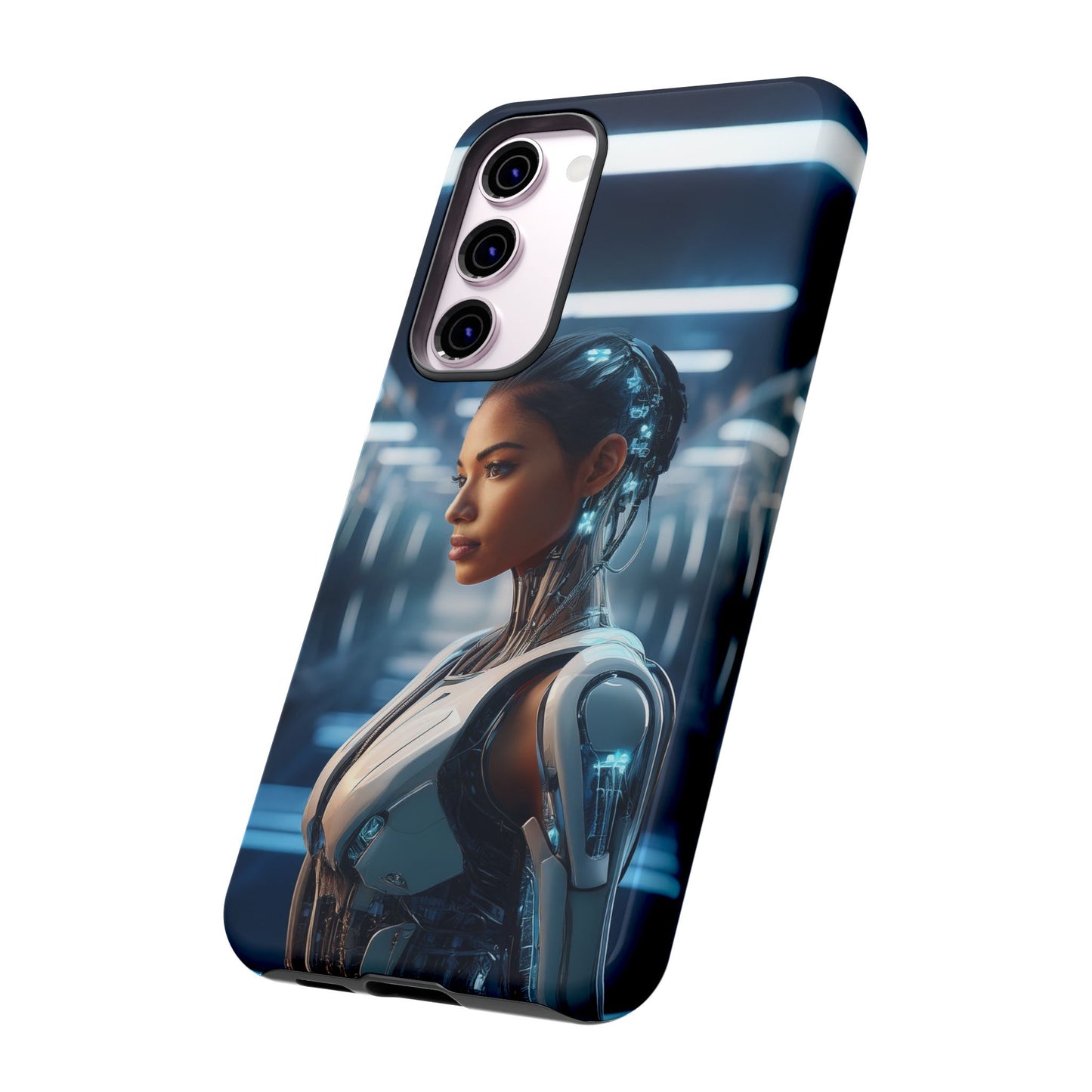 Futuristic Human Android Hybrid Cell Phone Case 002