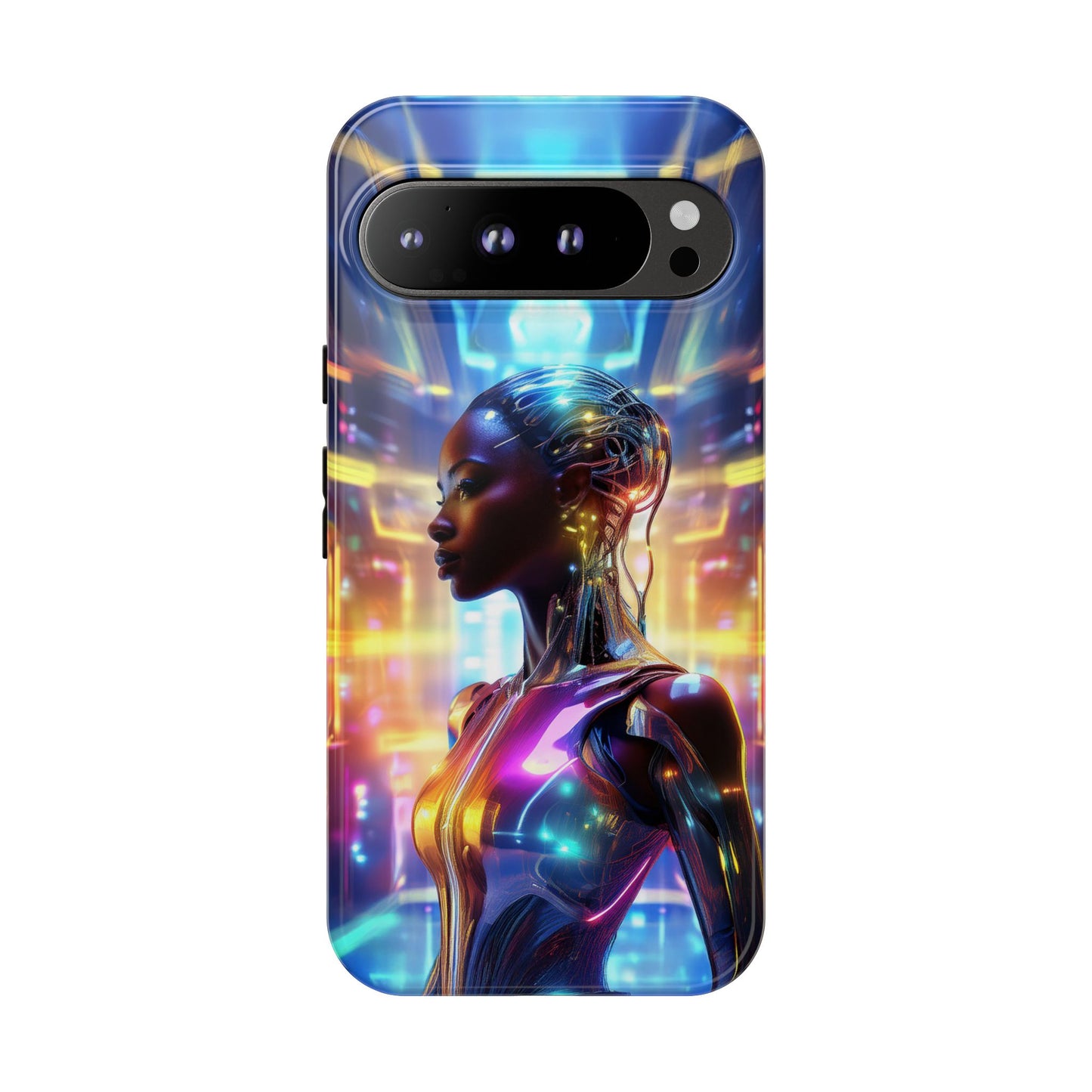 Futuristic Human Android Hybrid Cell Phone Case 011