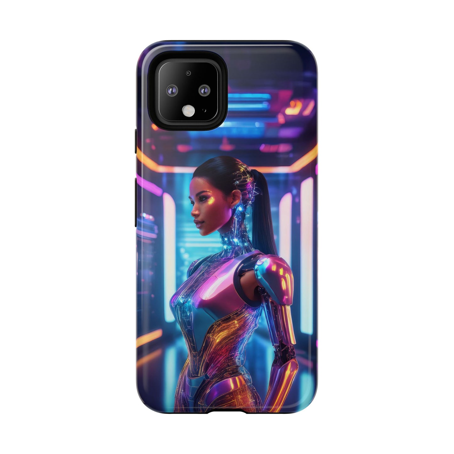 Futuristic Human Android Hybrid Cell Phone Case 016