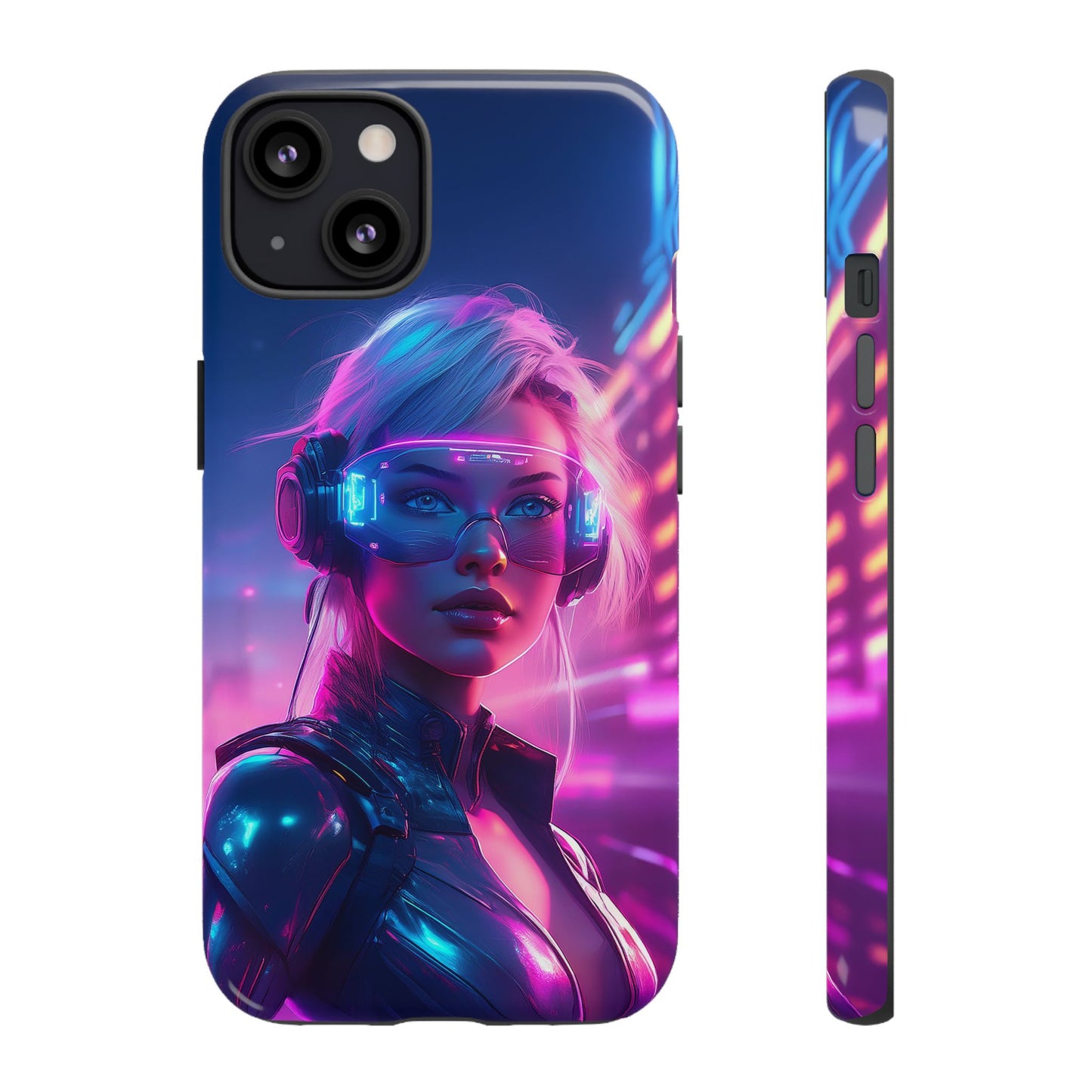 Futuristic Cyberpunk Female Cell Phone Case 029