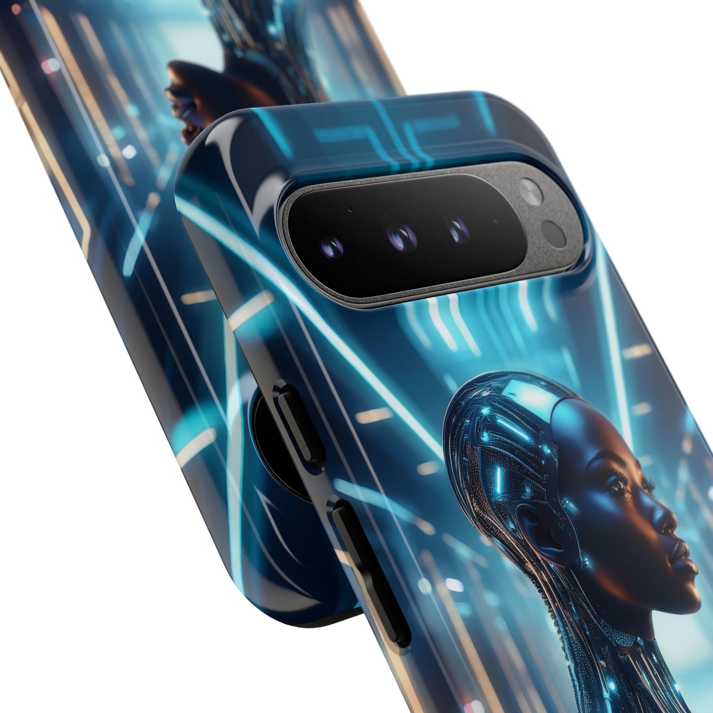 Futuristic Human Android Hybrid Cell Phone Case 003