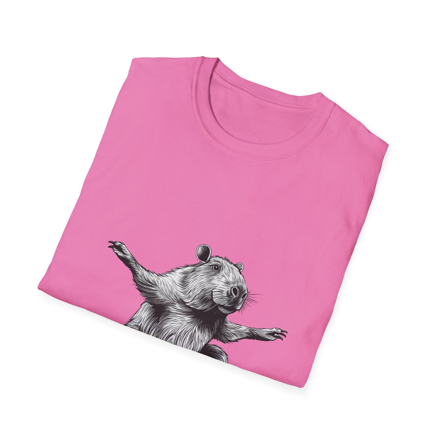 Capybara Shreddin. Unisex Softstyle T-Shirt