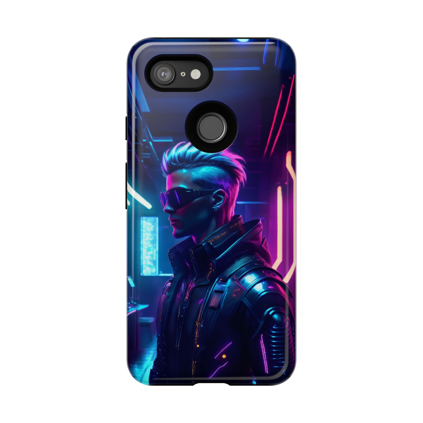 Futuristic Cyberpunk Male Cell Phone Case 002