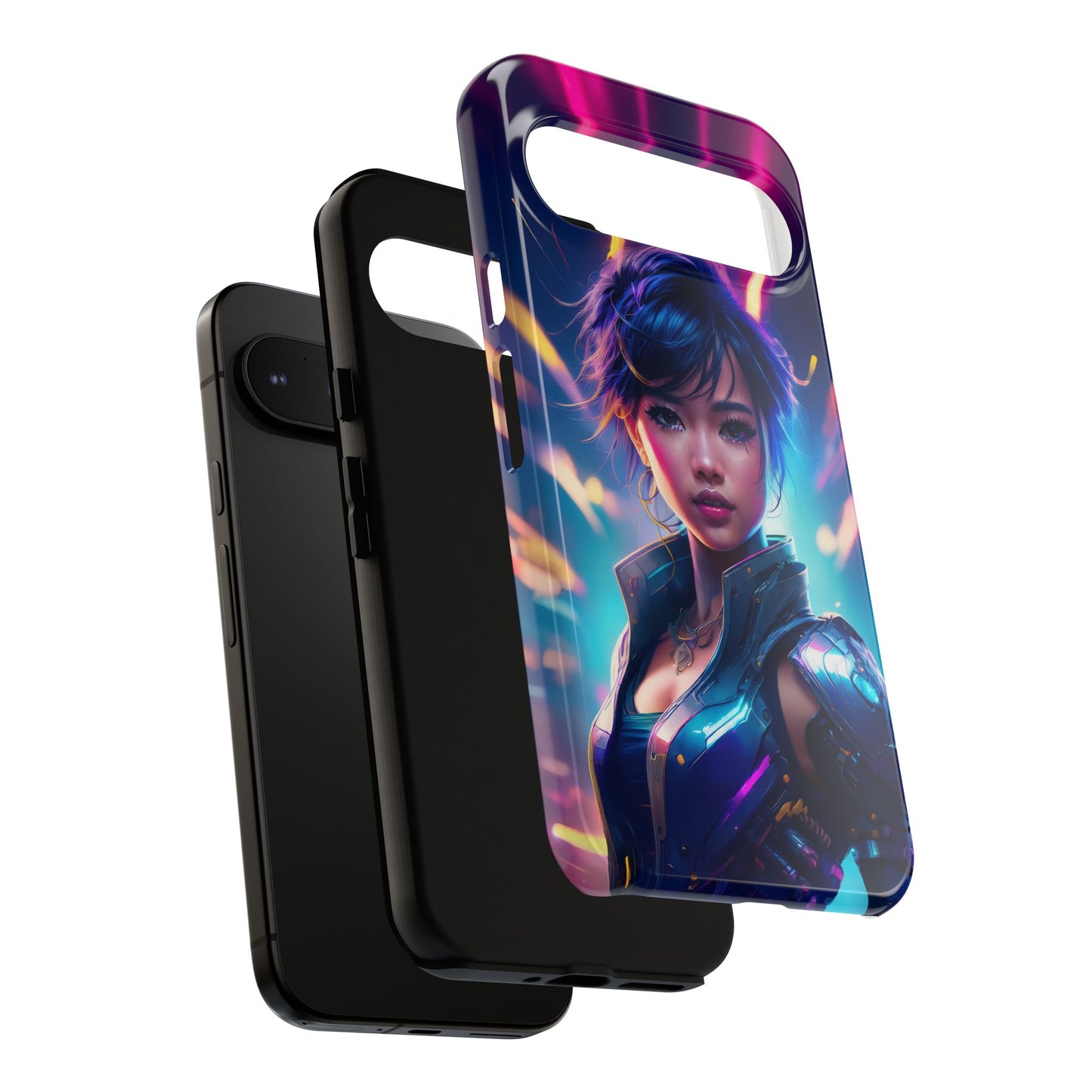 Futuristic Cyberpunk Female Cell Phone Case 024