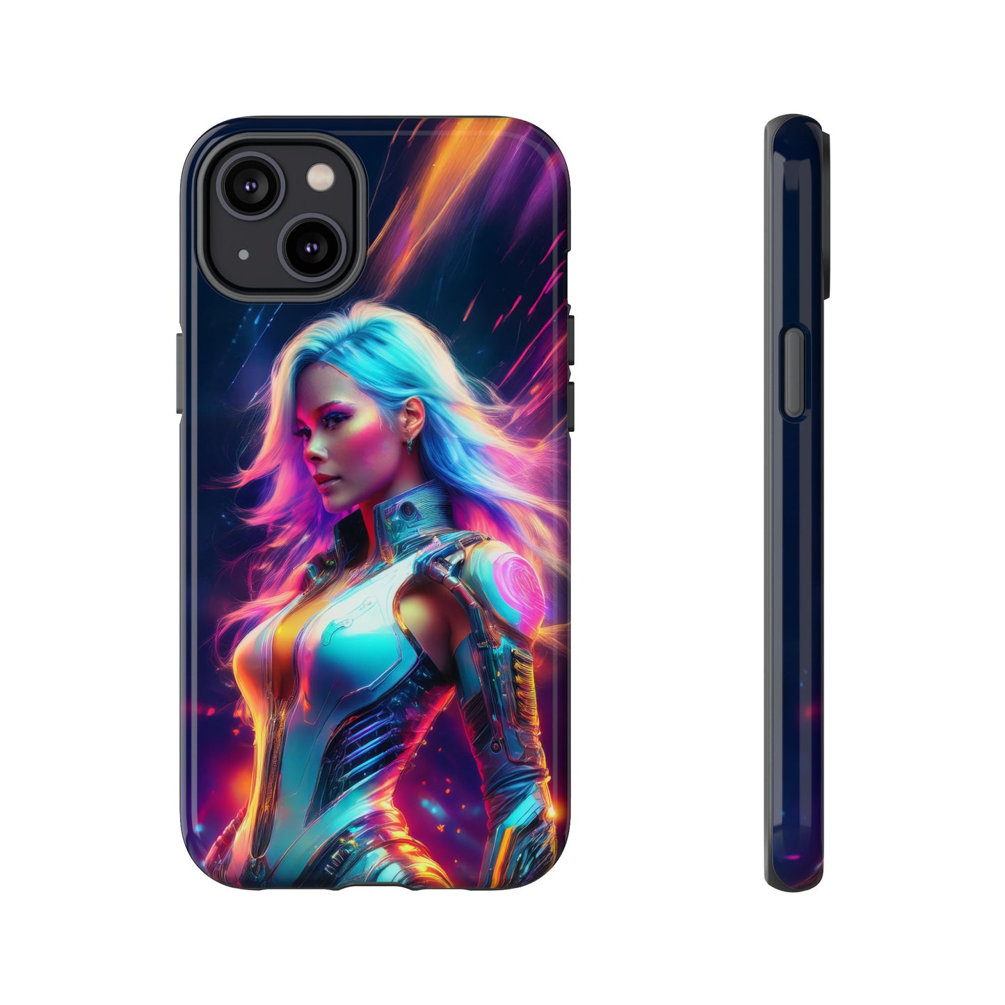 Futuristic Cyberpunk Female Cell Phone Case 012