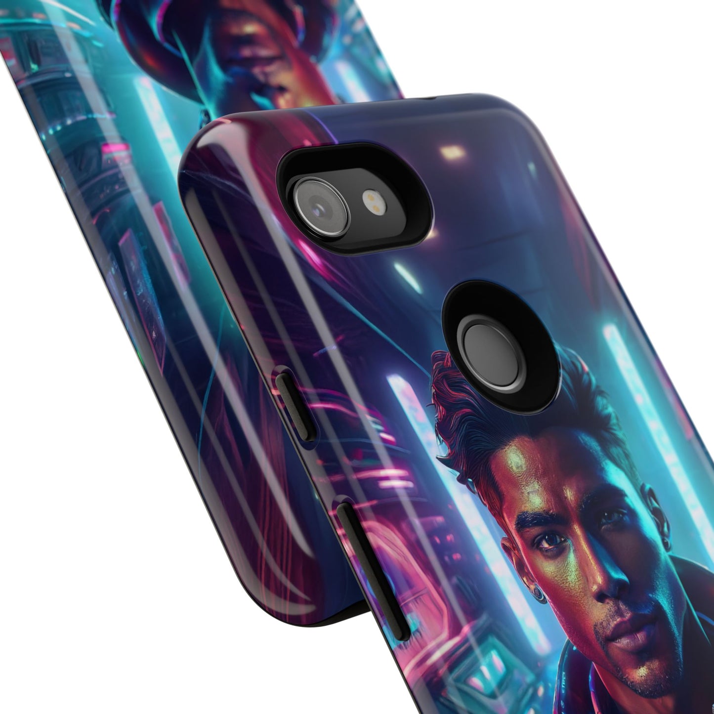 Futuristic Cyberpunk Male Cell Phone Case 007