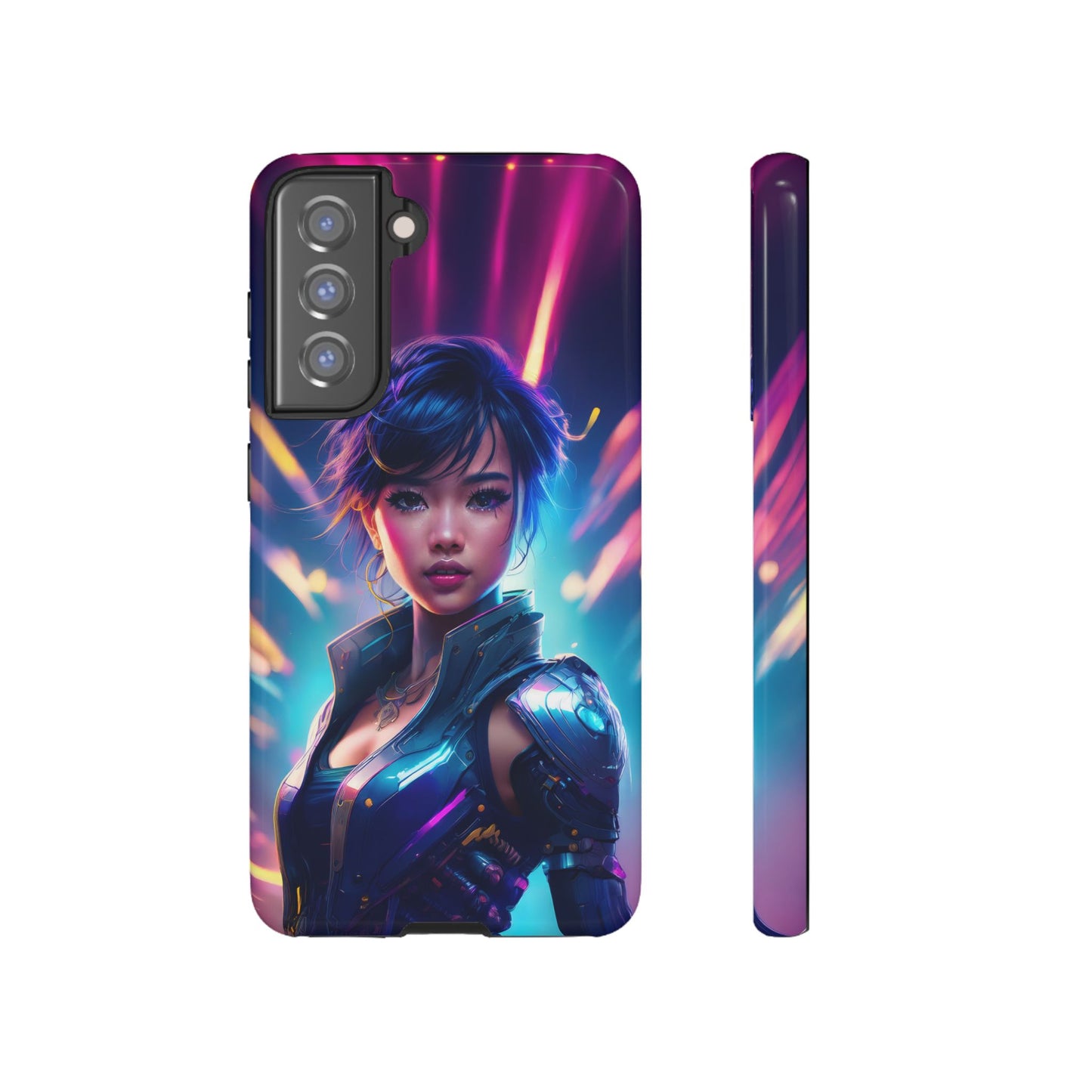 Futuristic Cyberpunk Female Cell Phone Case 024