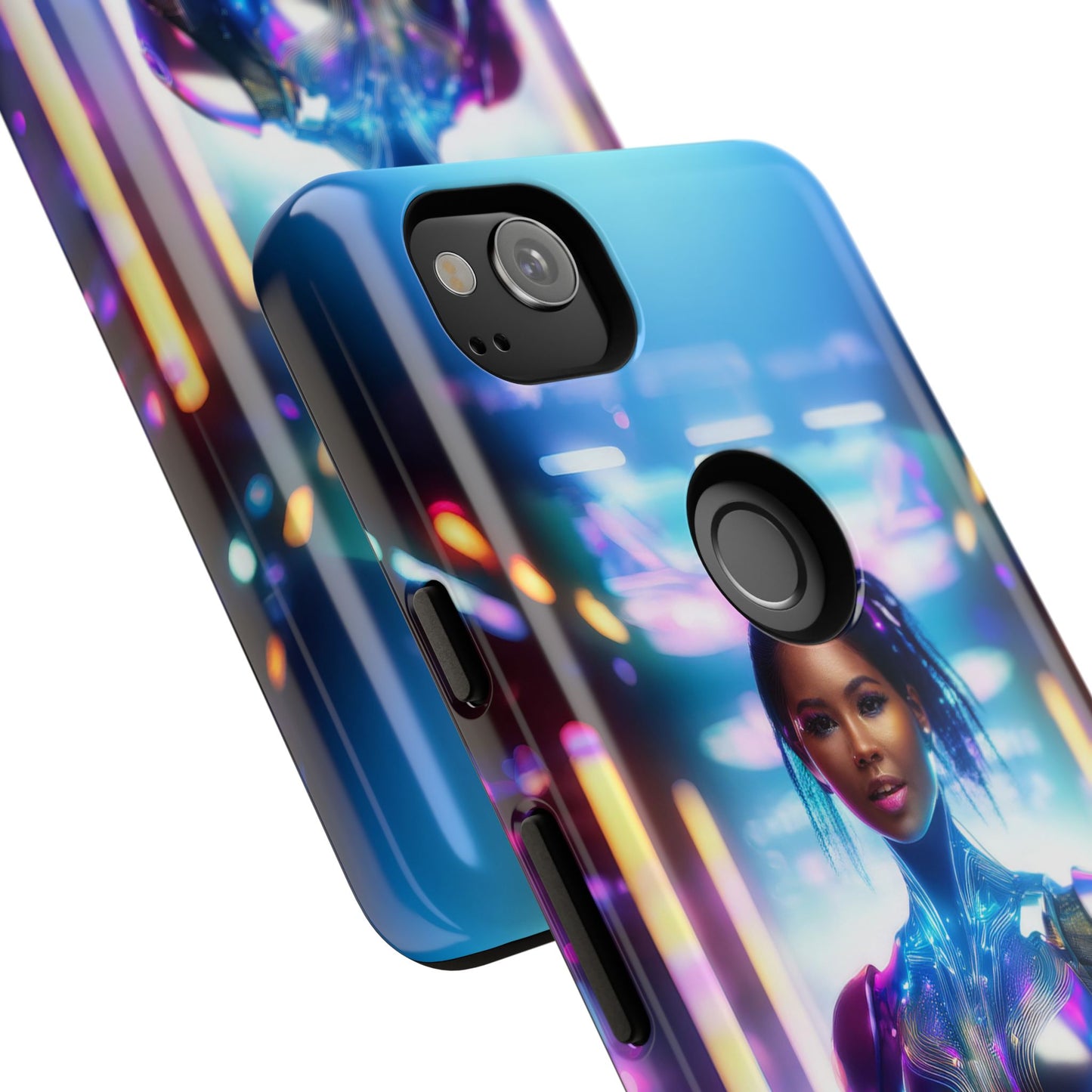 Futuristic Human Android Hybrid Cell Phone Case 009