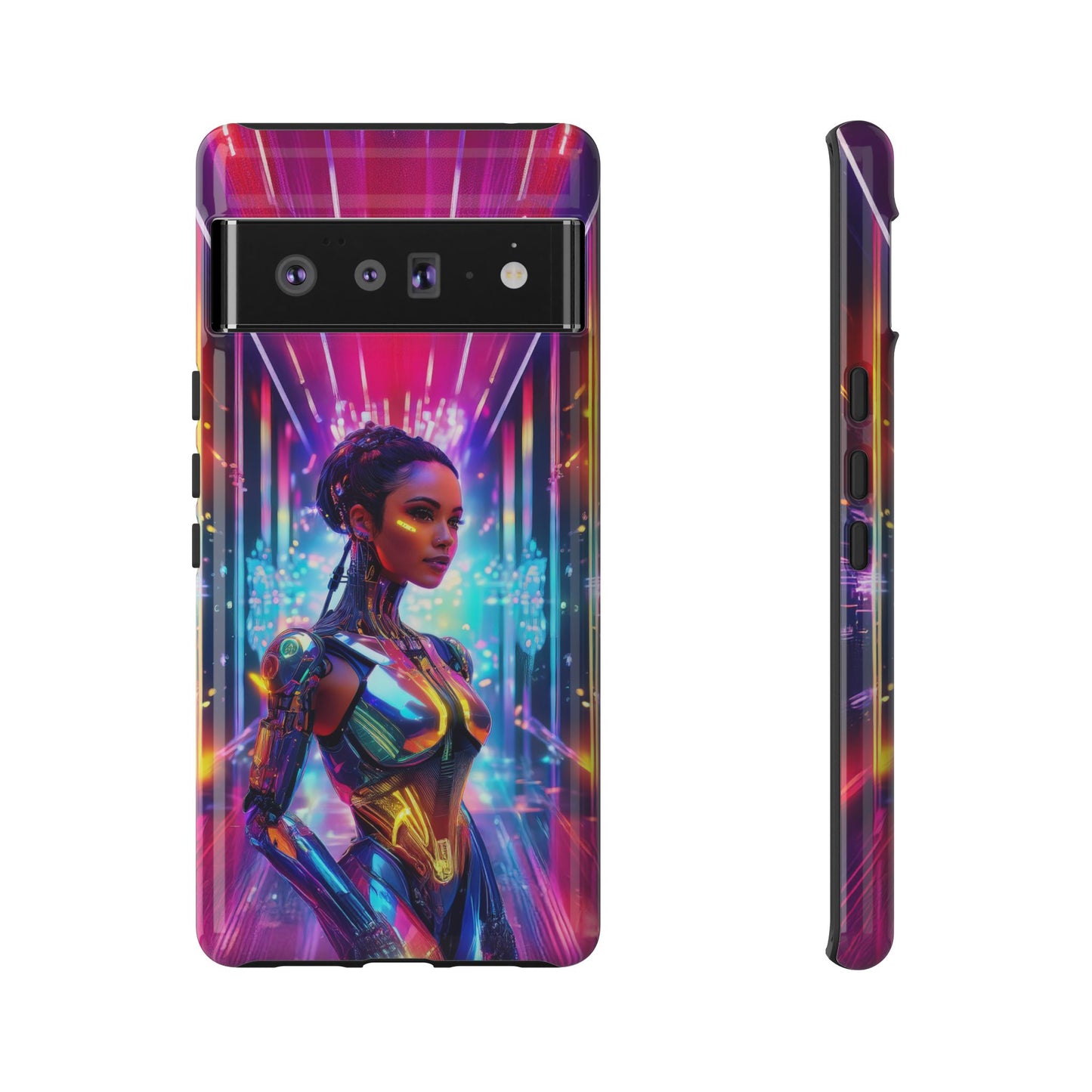 Futuristic Human Android Hybrid Cell Phone Case 006