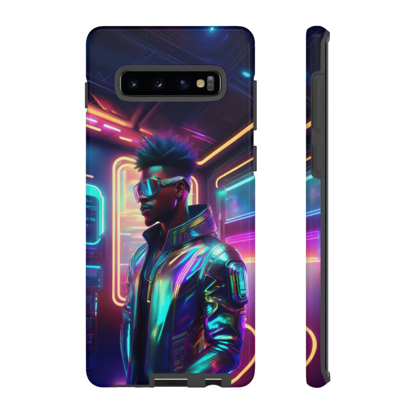 Futuristic Cyberpunk Male Cell Phone Case 004