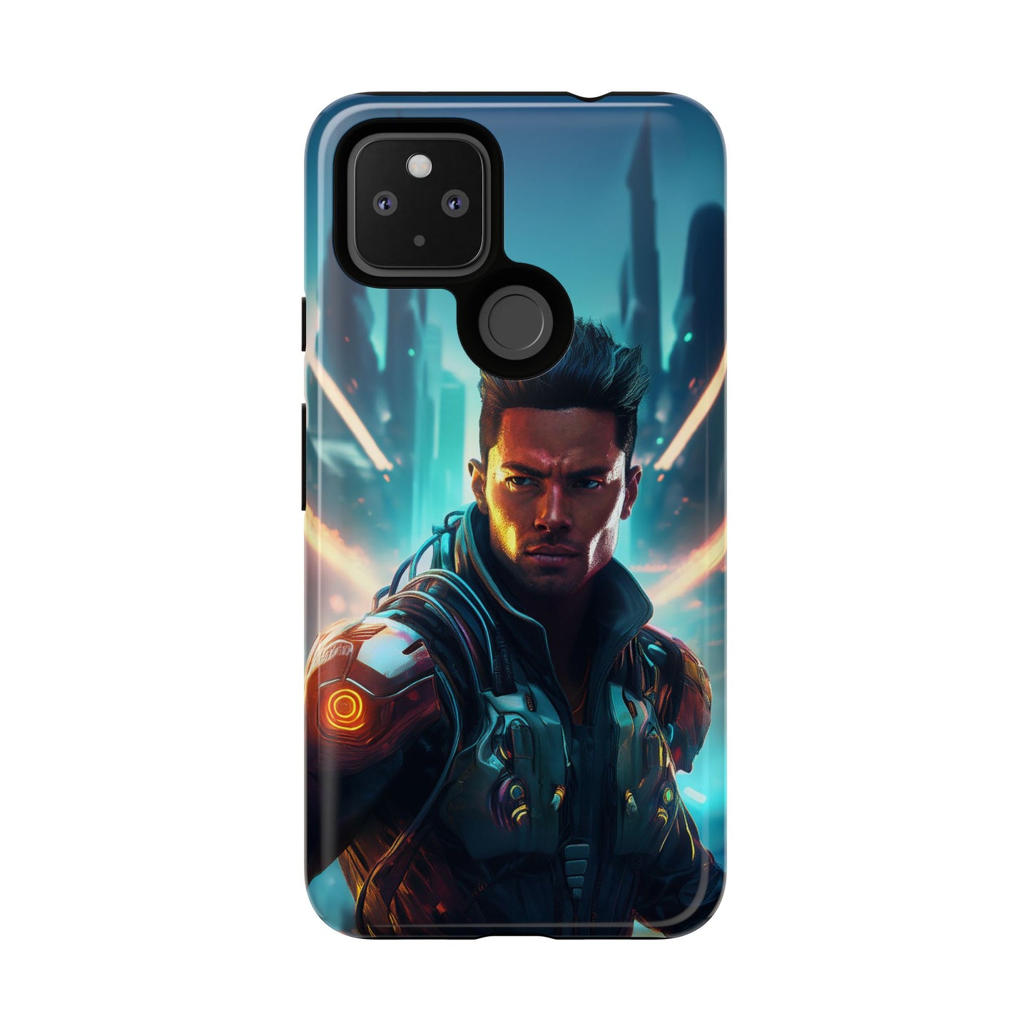 Futuristic Cyberpunk Male Cell Phone Case 015