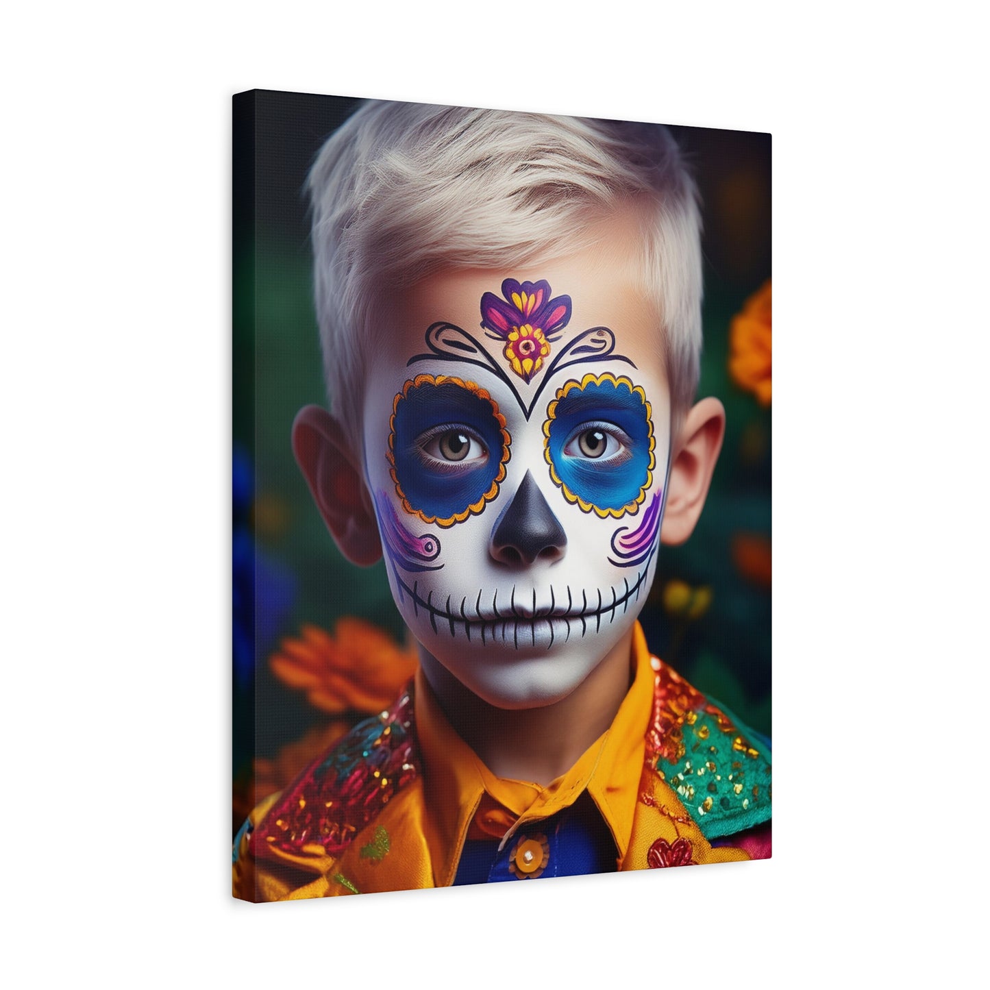 Dia de los Muertos Canvas Art | Day of the Dead - Stretched Matte Wall Decor 015