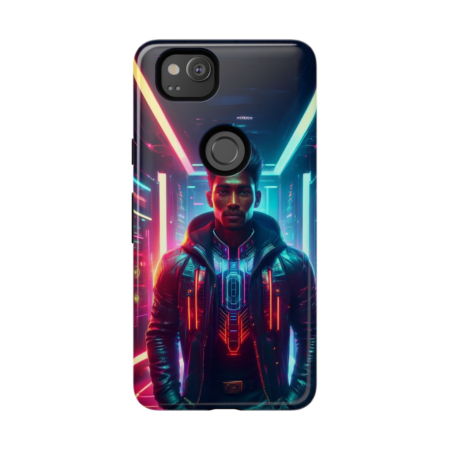 Futuristic Cyberpunk Male Cell Phone Case 001