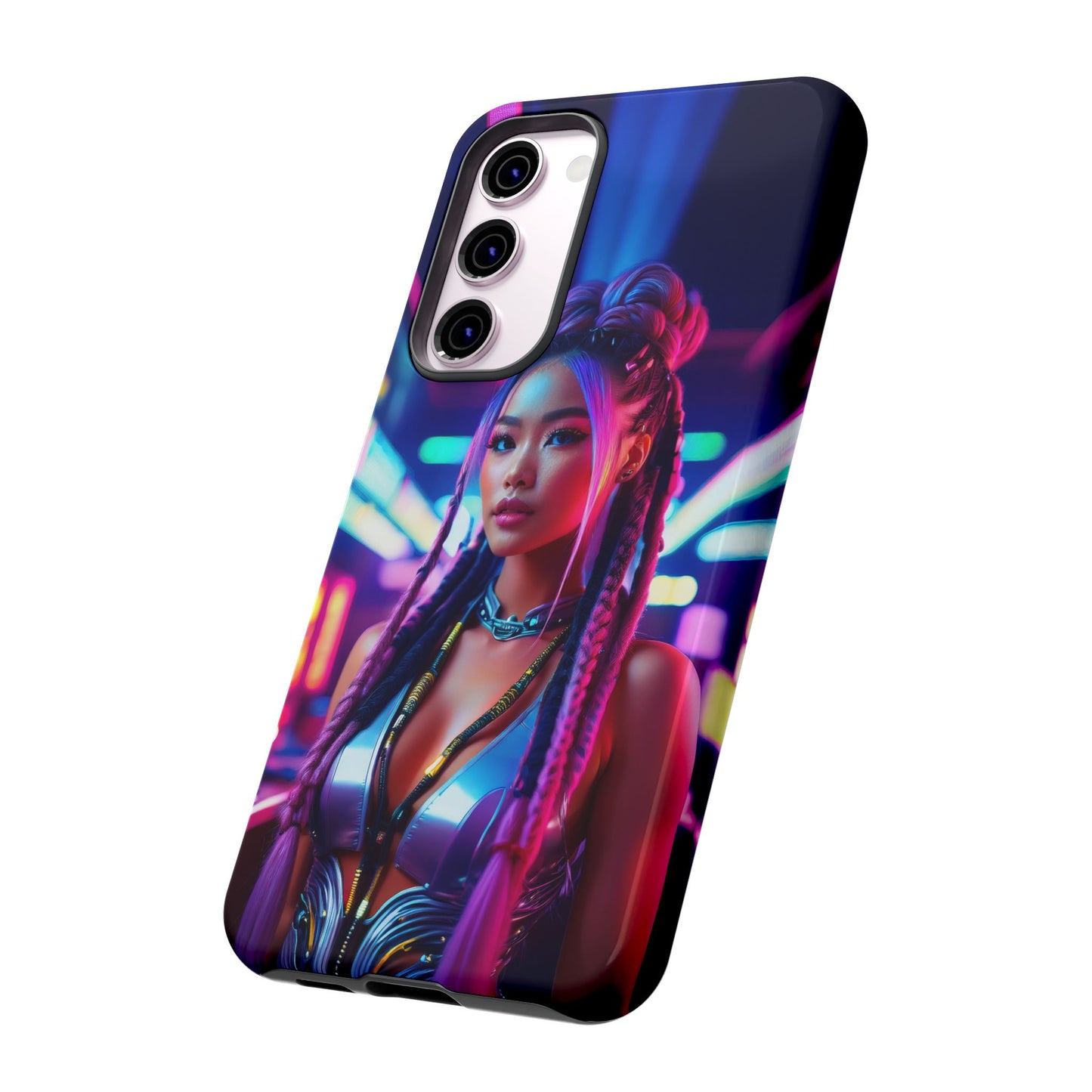 Futuristic Cyberpunk Female Cell Phone Case 008