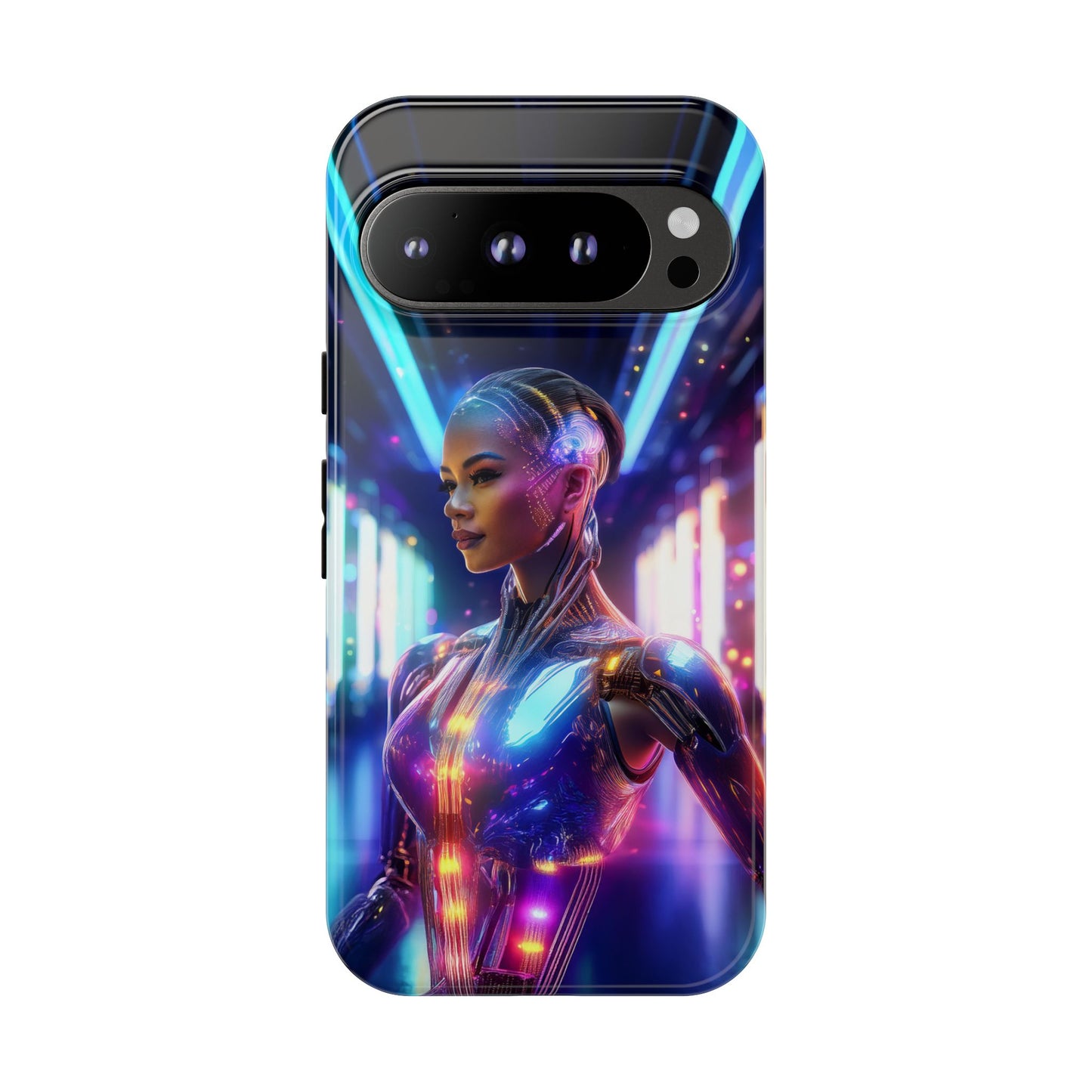 Futuristic Human Android Hybrid Cell Phone Case 010