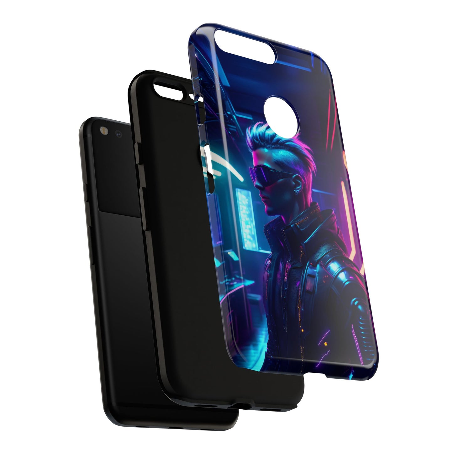 Futuristic Cyberpunk Male Cell Phone Case 002