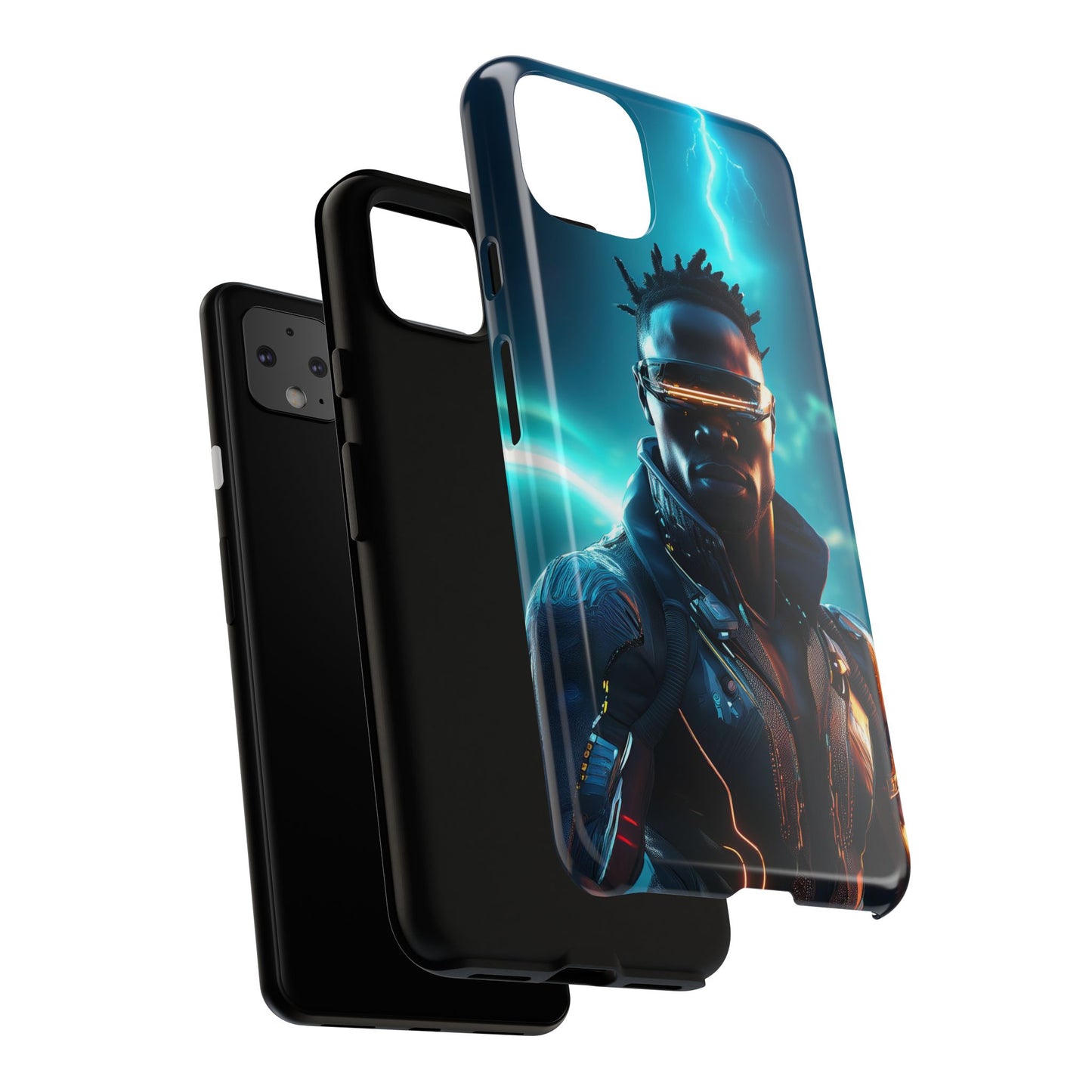 Futuristic Cyberpunk Male Cell Phone Case 014