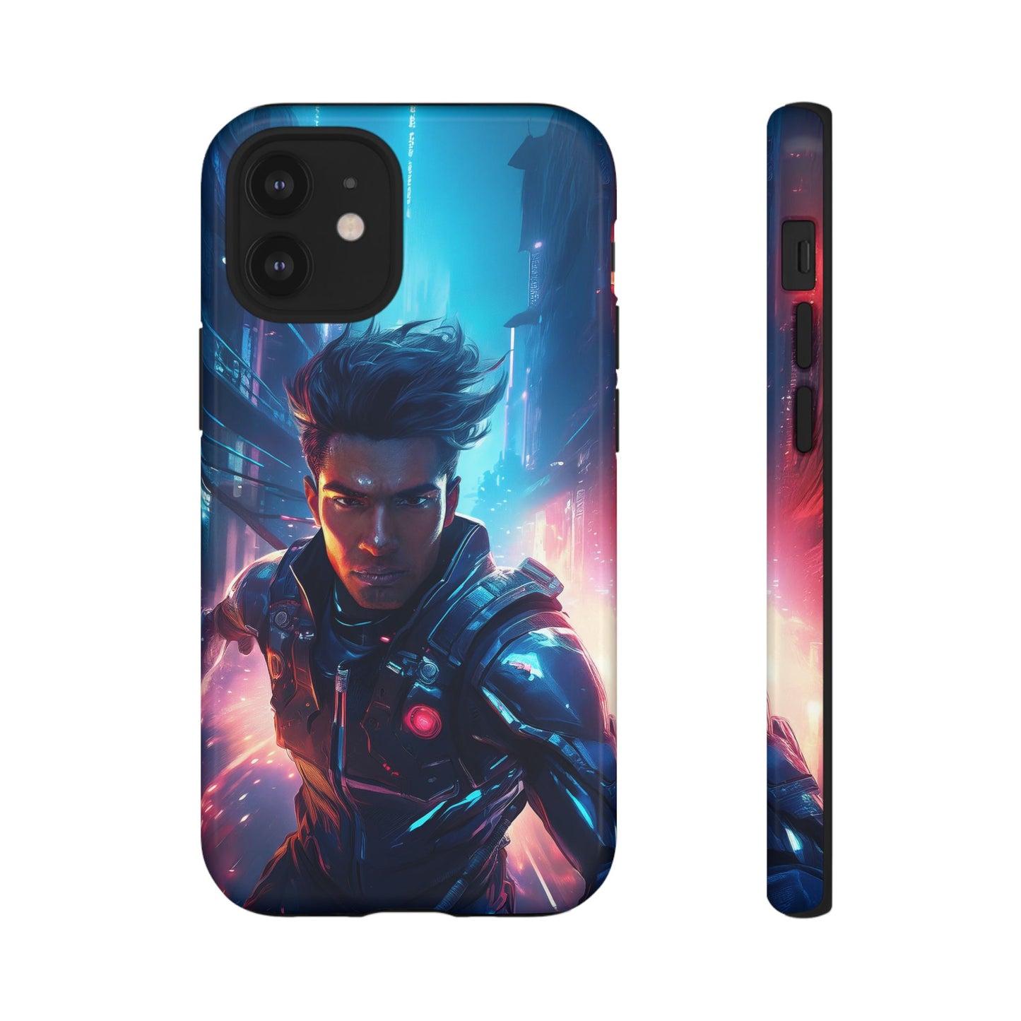 Futuristic Cyberpunk Male Cell Phone Case 017