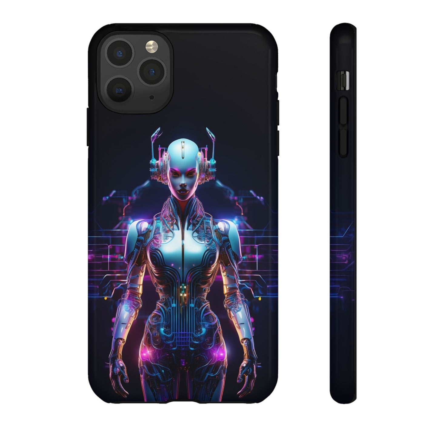 Futuristic Human Android Hybrid Cell Phone Case 001