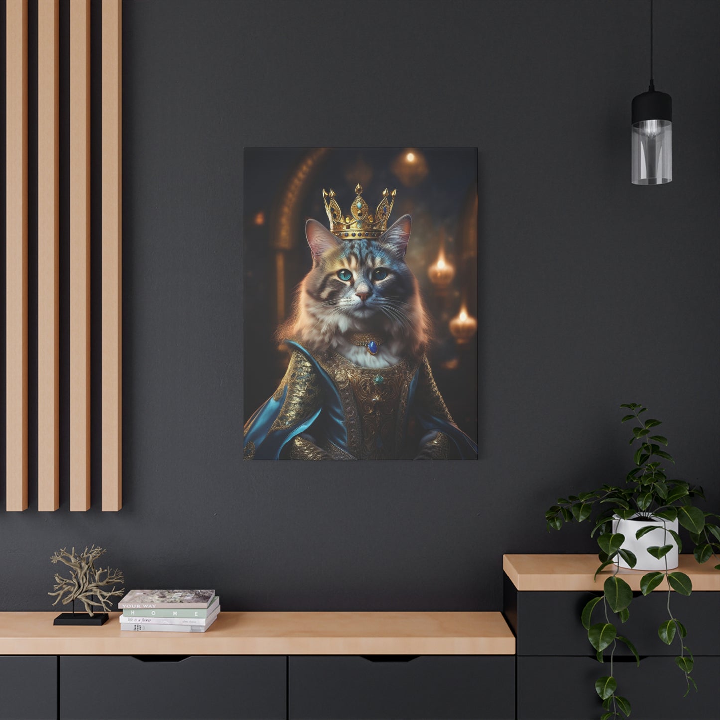 Her Royal Meowjesty Canvas Art | Stretched Matte Wall Decor 001