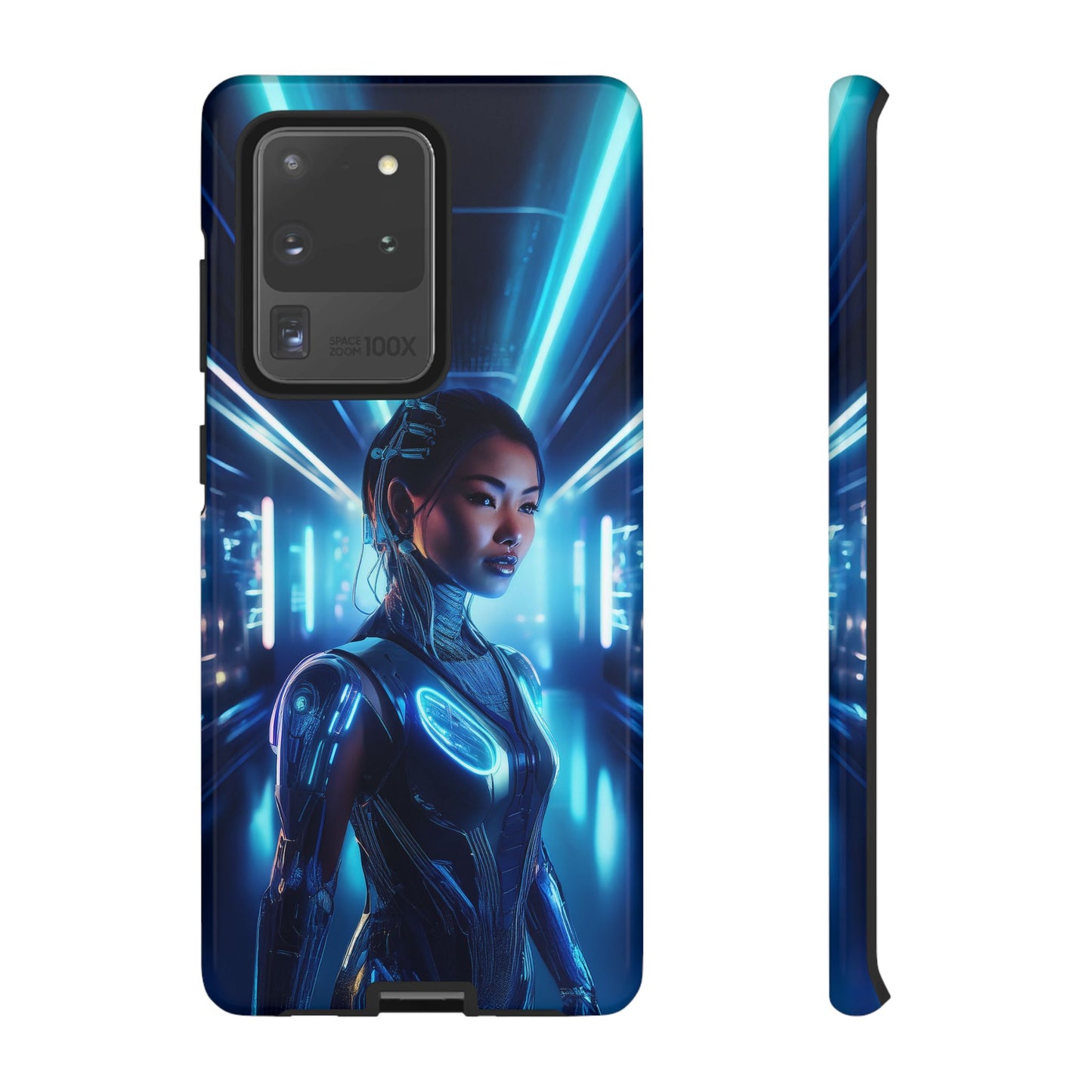 Futuristic Human Android Hybrid Cell Phone Case 004