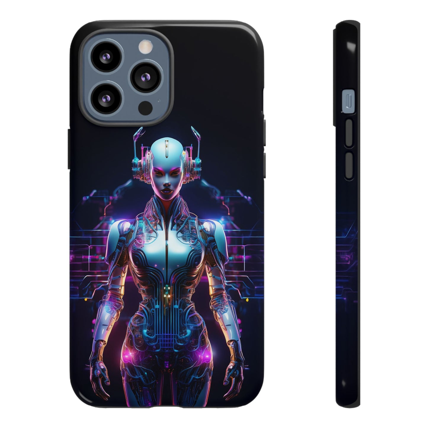 Futuristic Human Android Hybrid Cell Phone Case 001