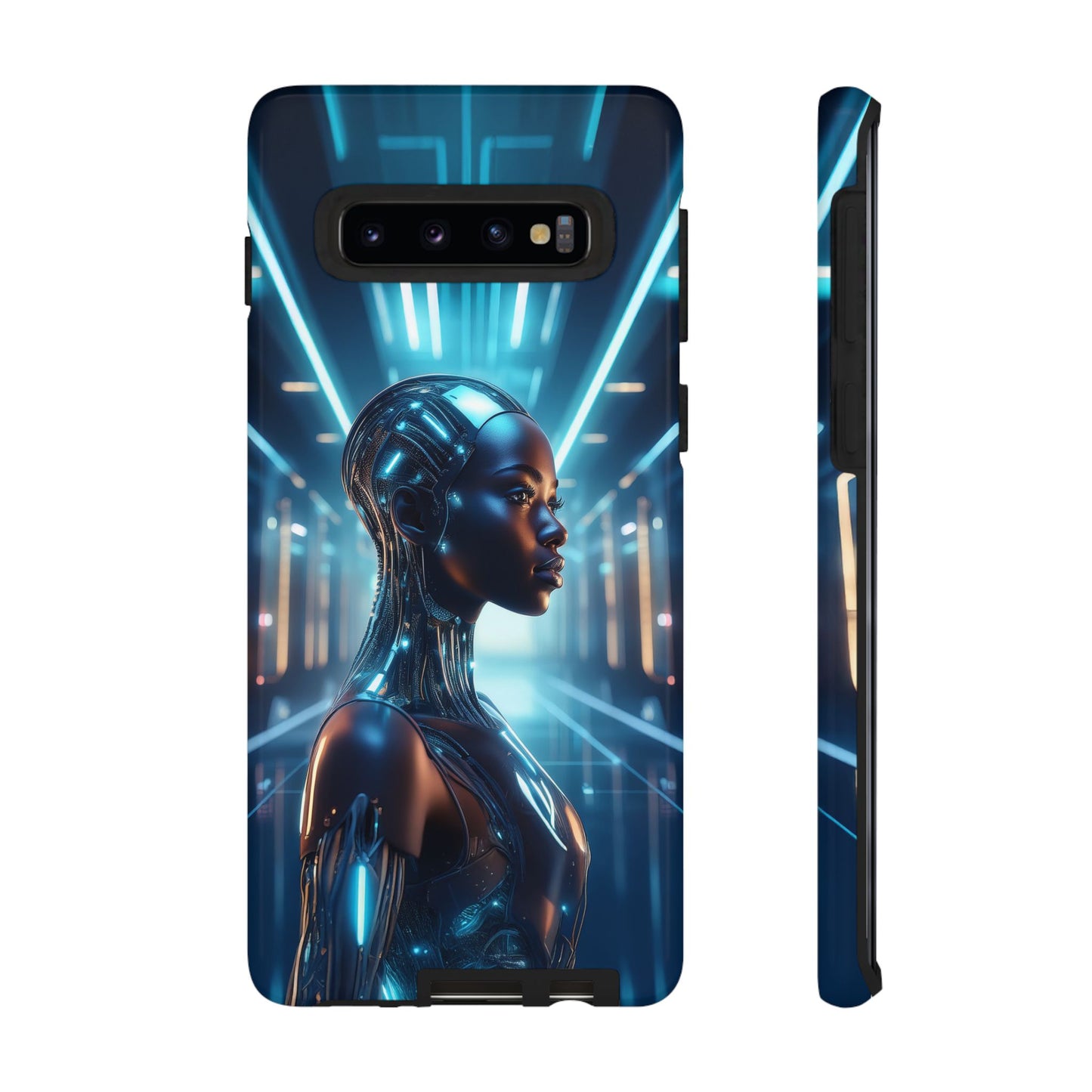 Futuristic Human Android Hybrid Cell Phone Case 003