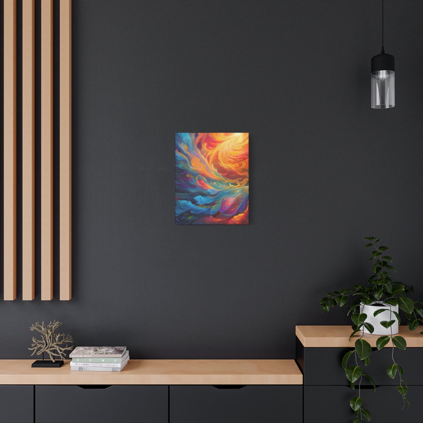 Fury of the Gods - Natures Wrath Abstract Canvas Art - 1.25" Stretched Wall Decor