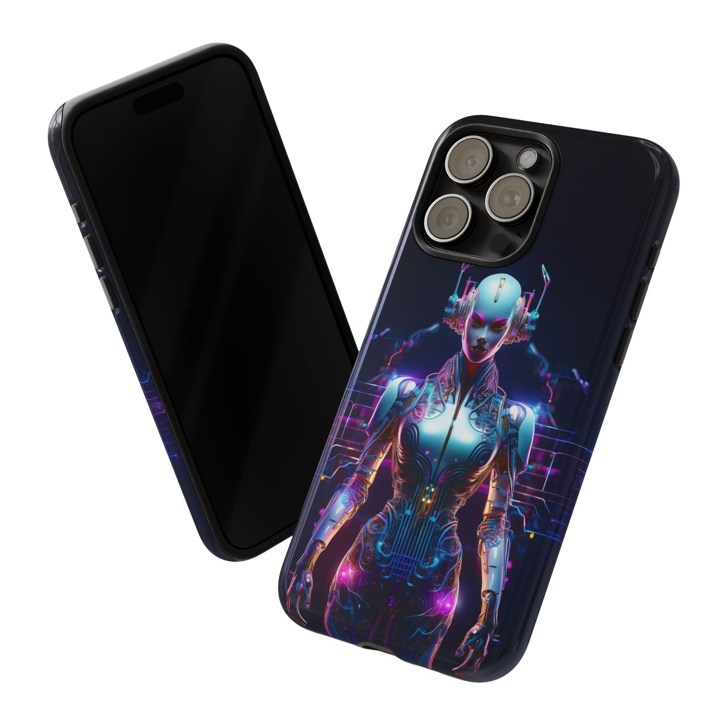 Futuristic Human Android Hybrid Cell Phone Case 001