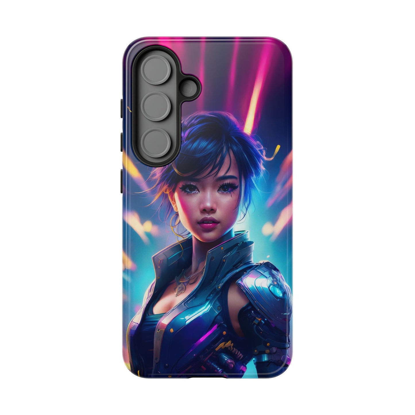 Futuristic Cyberpunk Female Cell Phone Case 024