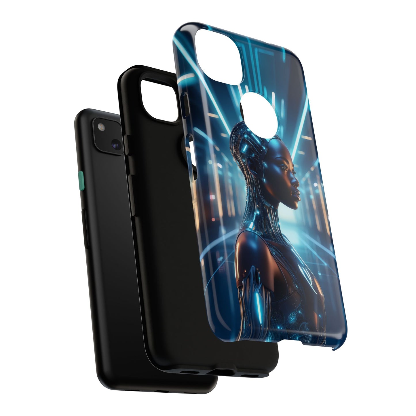 Futuristic Human Android Hybrid Cell Phone Case 003