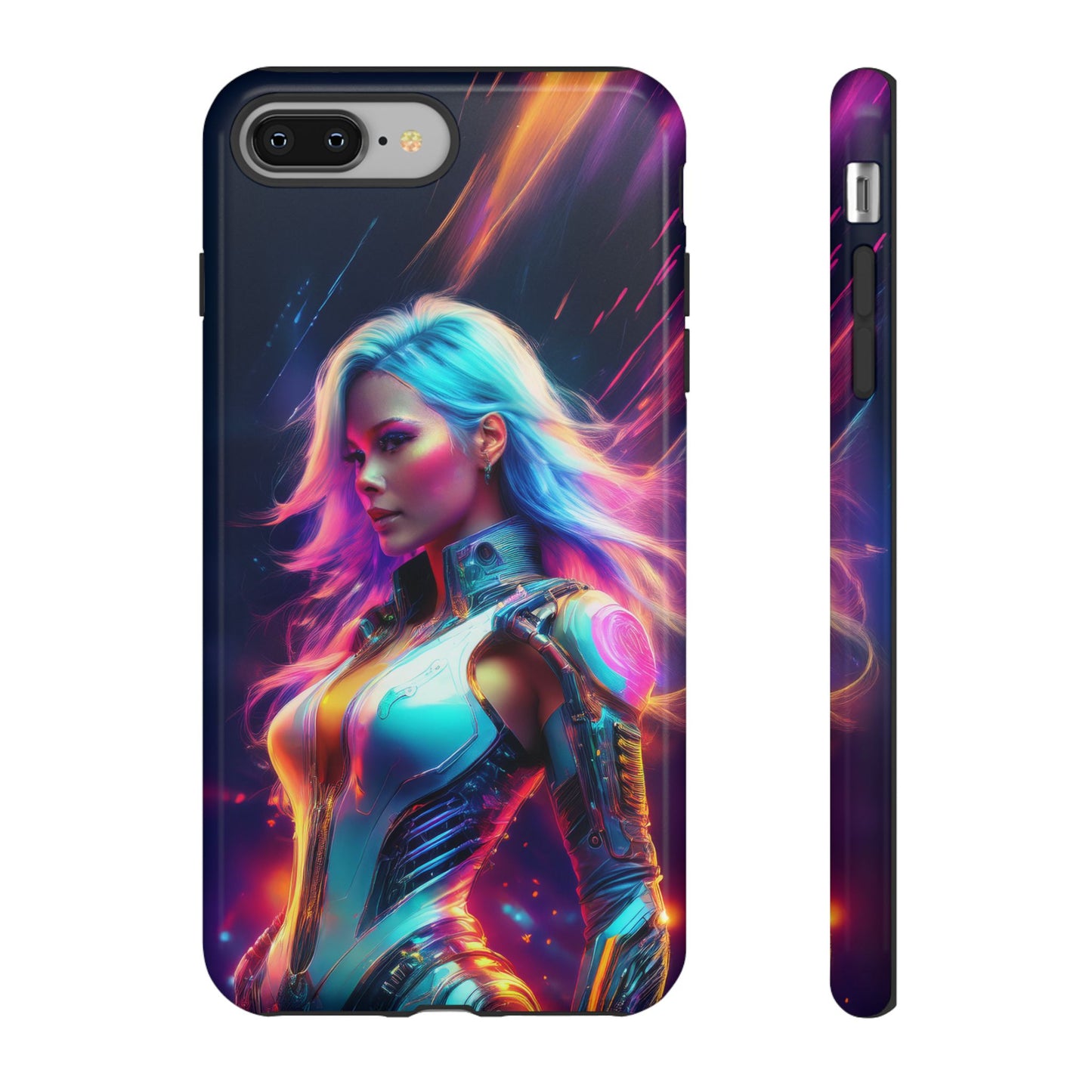 Futuristic Cyberpunk Female Cell Phone Case 012