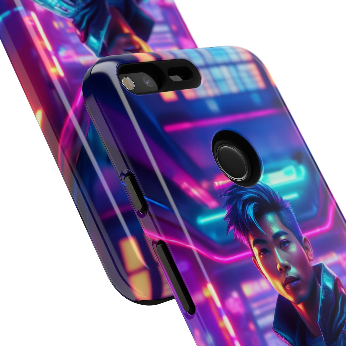 Futuristic Cyberpunk Male Cell Phone Case 012