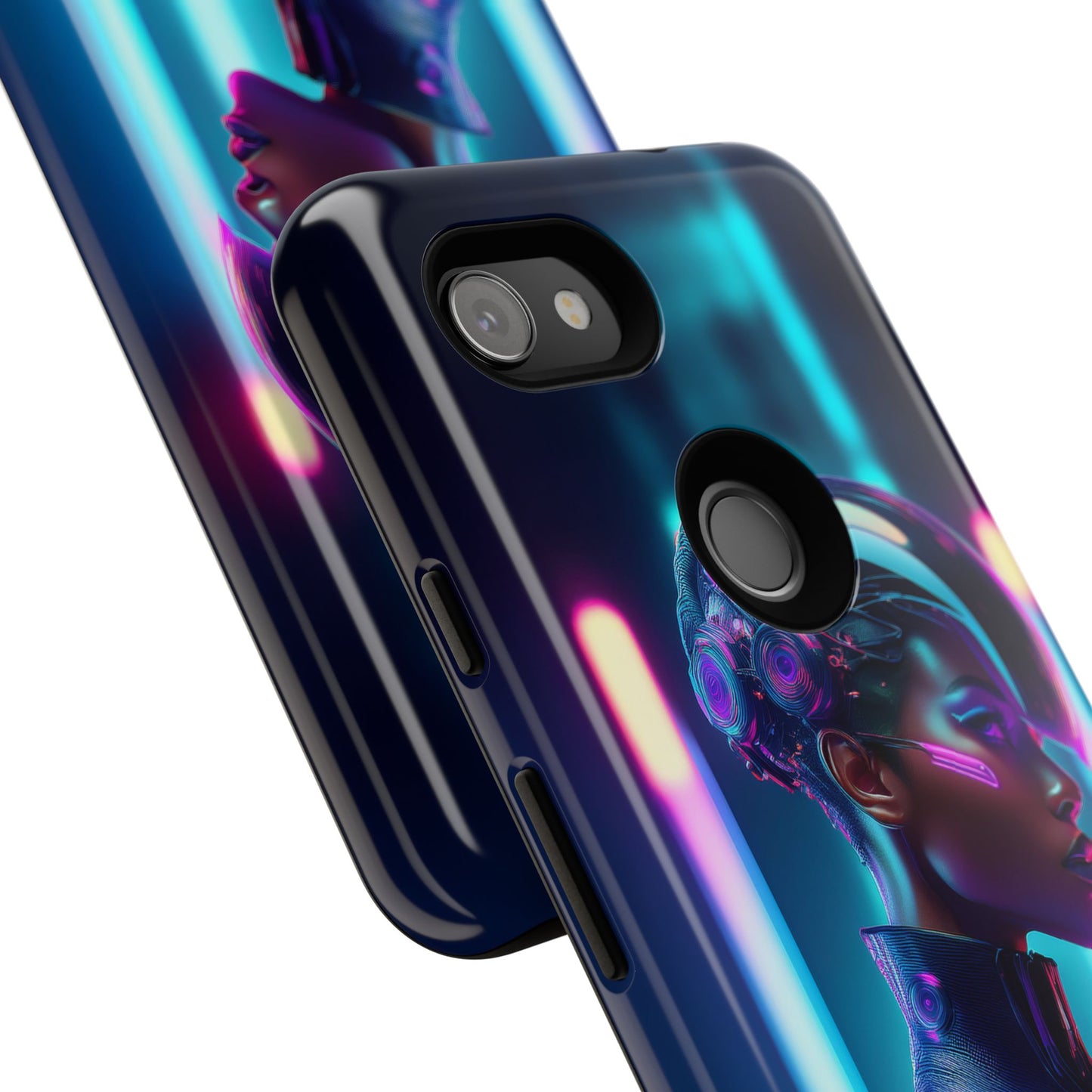 Futuristic Cyberpunk Female Cell Phone Case 021