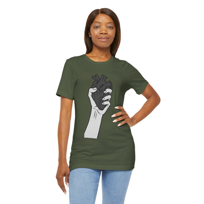Broken Heart Graphic Tee Dark Theme – Emotional Vector Design for the Heartbroken and Strong