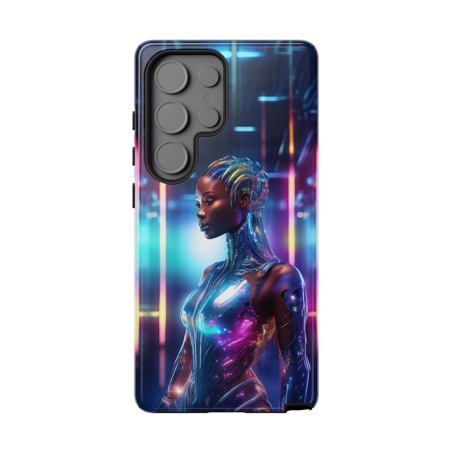 Futuristic Human Android Hybrid Cell Phone Case 014