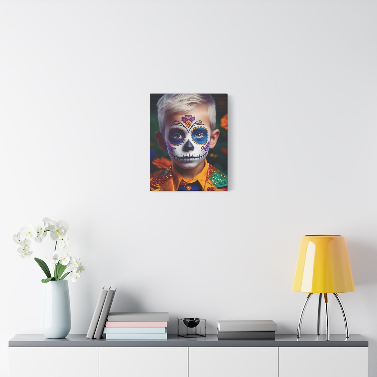 Dia de los Muertos Canvas Art | Day of the Dead - Stretched Matte Wall Decor 015