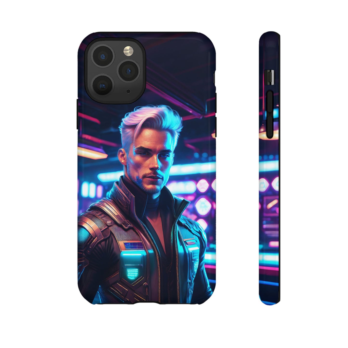 Futuristic Cyberpunk Male Cell Phone Case 008