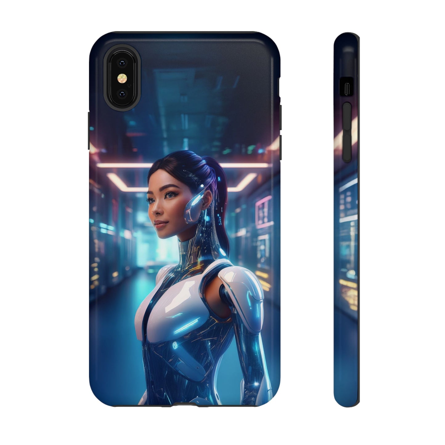 Futuristic Human Android Hybrid Cell Phone Case 005