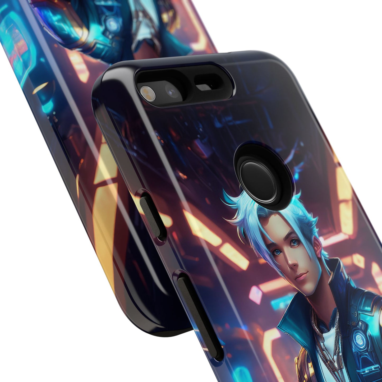 Futuristic Cyberpunk Male Cell Phone Case 009