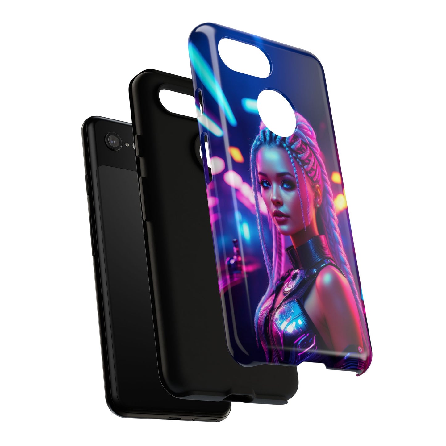 Futuristic Cyberpunk Female Cell Phone Case 007