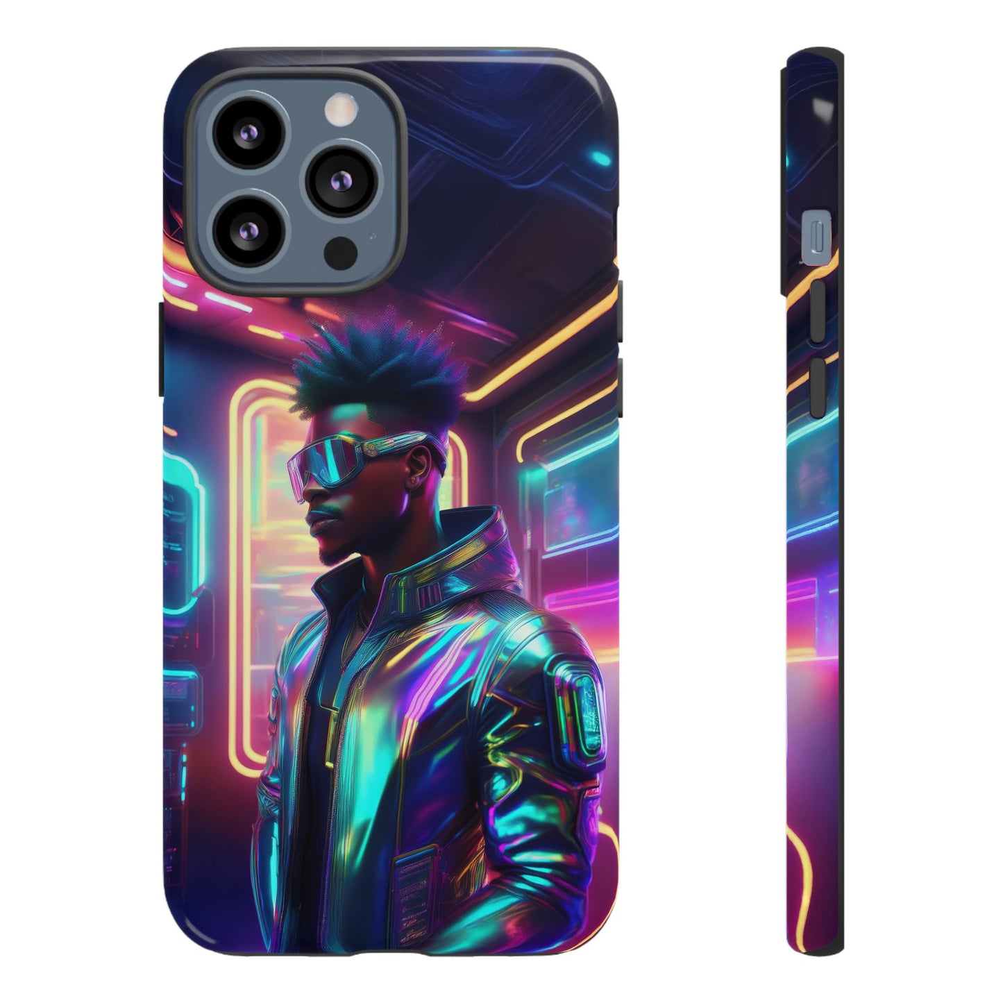 Futuristic Cyberpunk Male Cell Phone Case 004