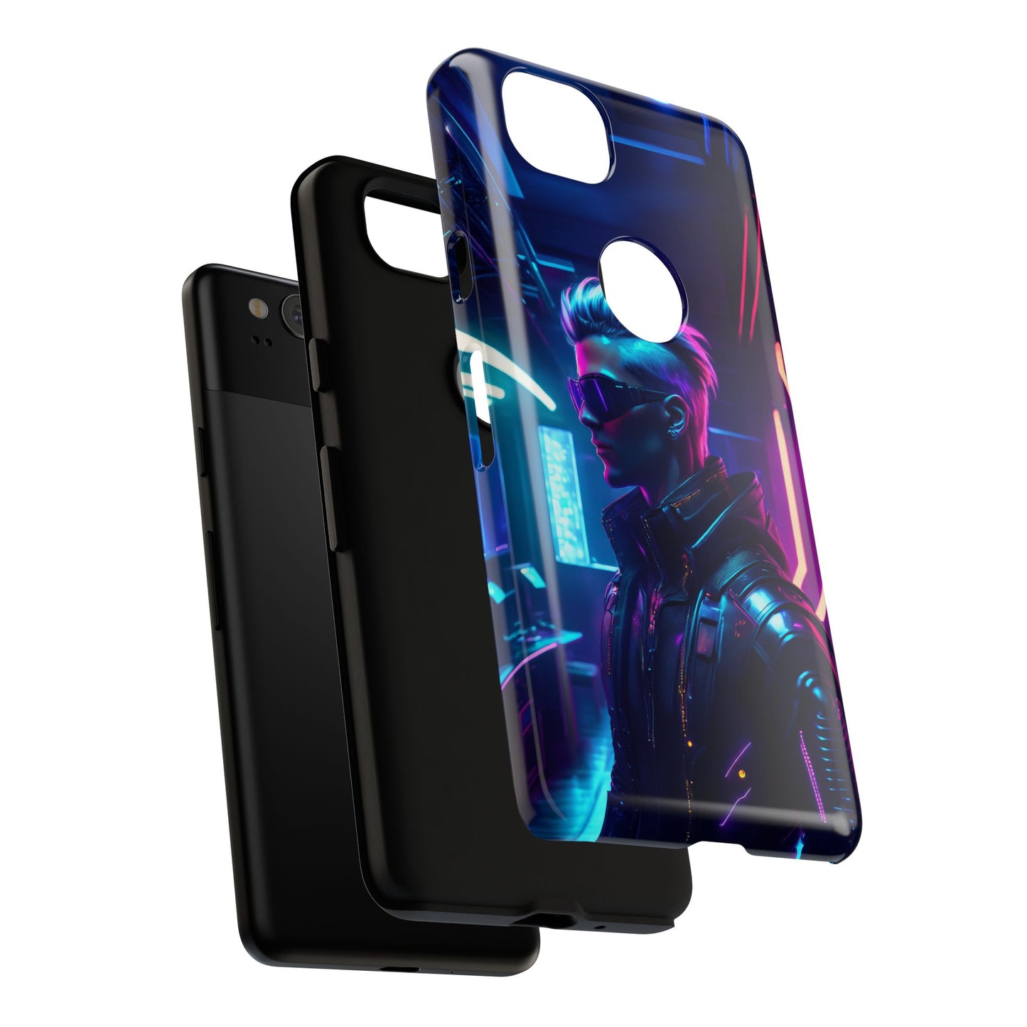 Futuristic Cyberpunk Male Cell Phone Case 002