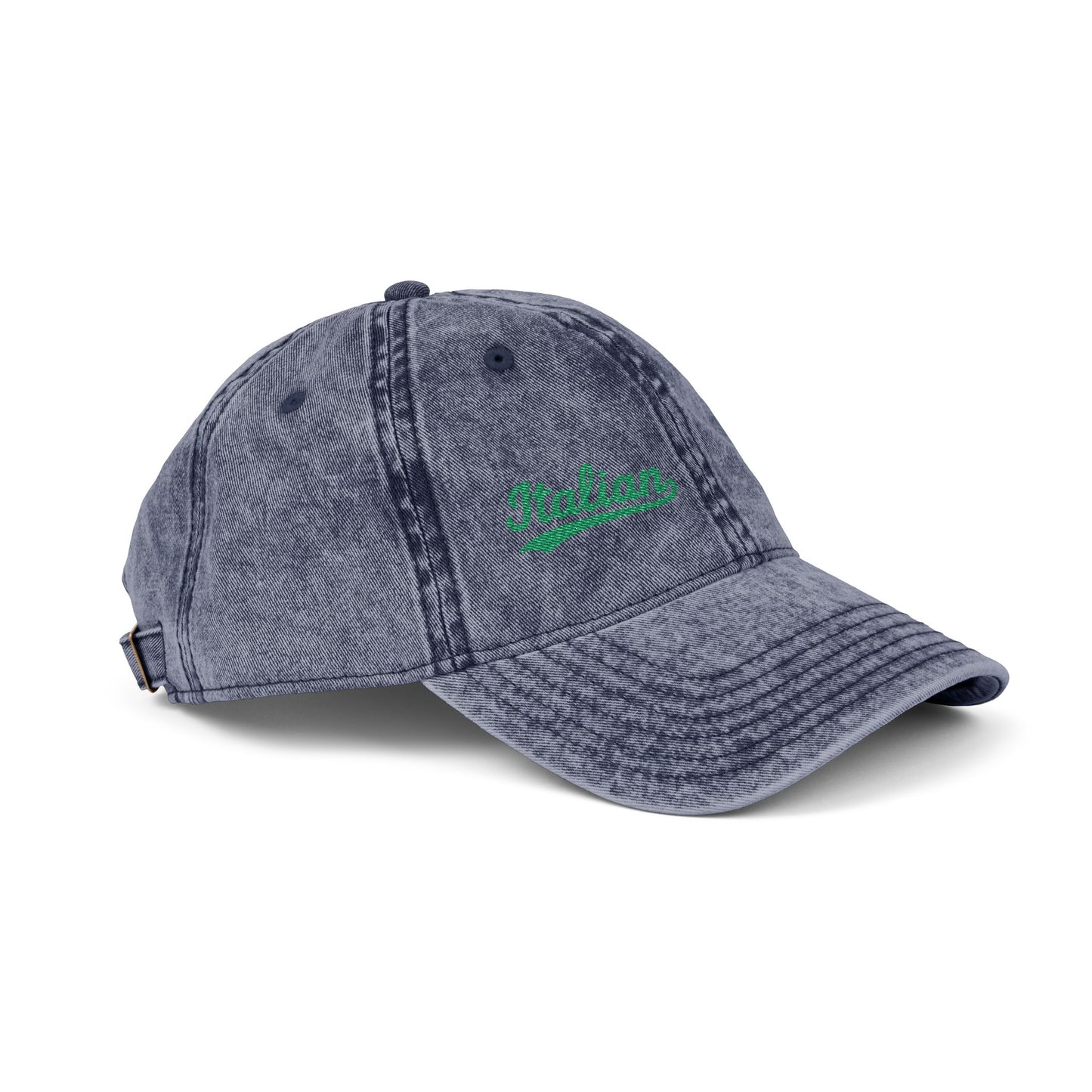 Italian Vintage Hat – Green Script Heritage Hat for Pasta Lovers and Italian Pride