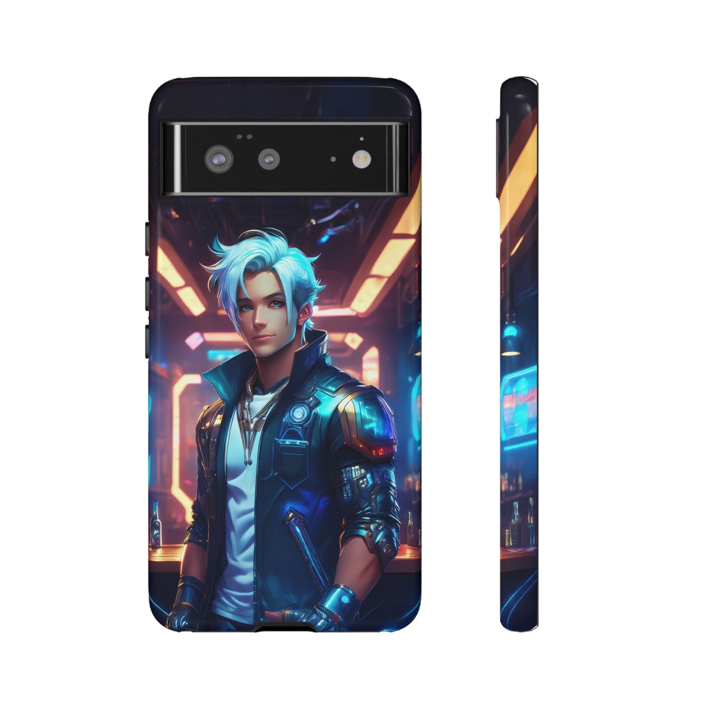 Futuristic Cyberpunk Male Cell Phone Case 009